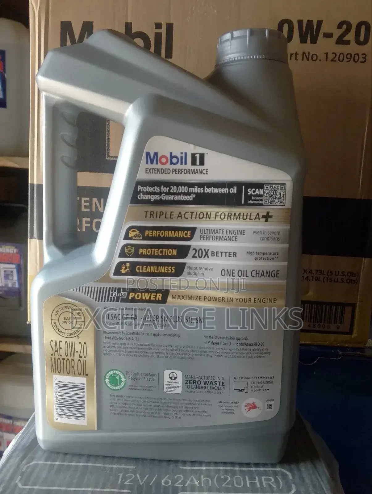 T Mobil 1 0w-20 5l Triple Action Advanced Full Synthetic