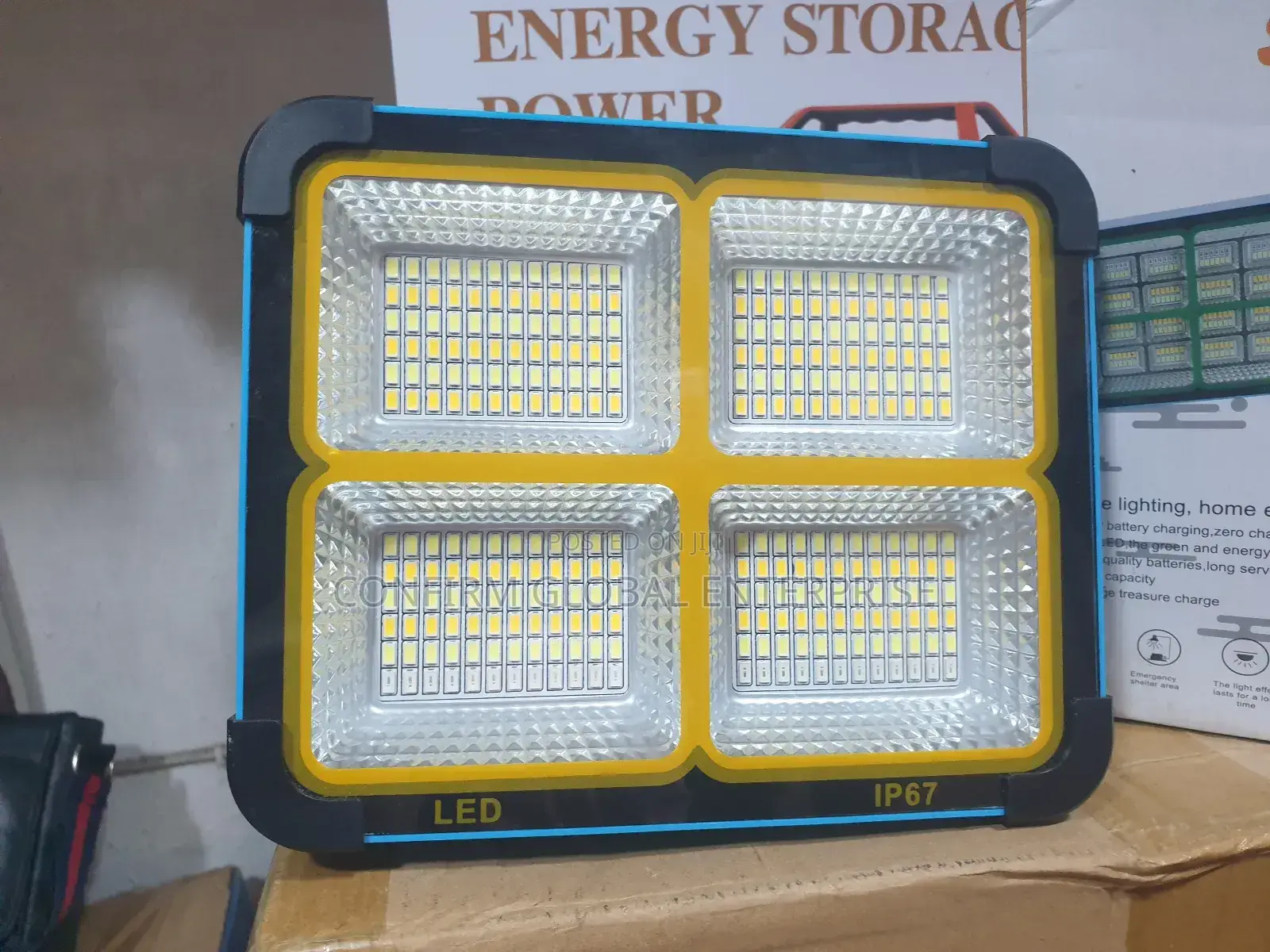 Brand New Solar Rechargeable Light Cw-05 With Power Bank