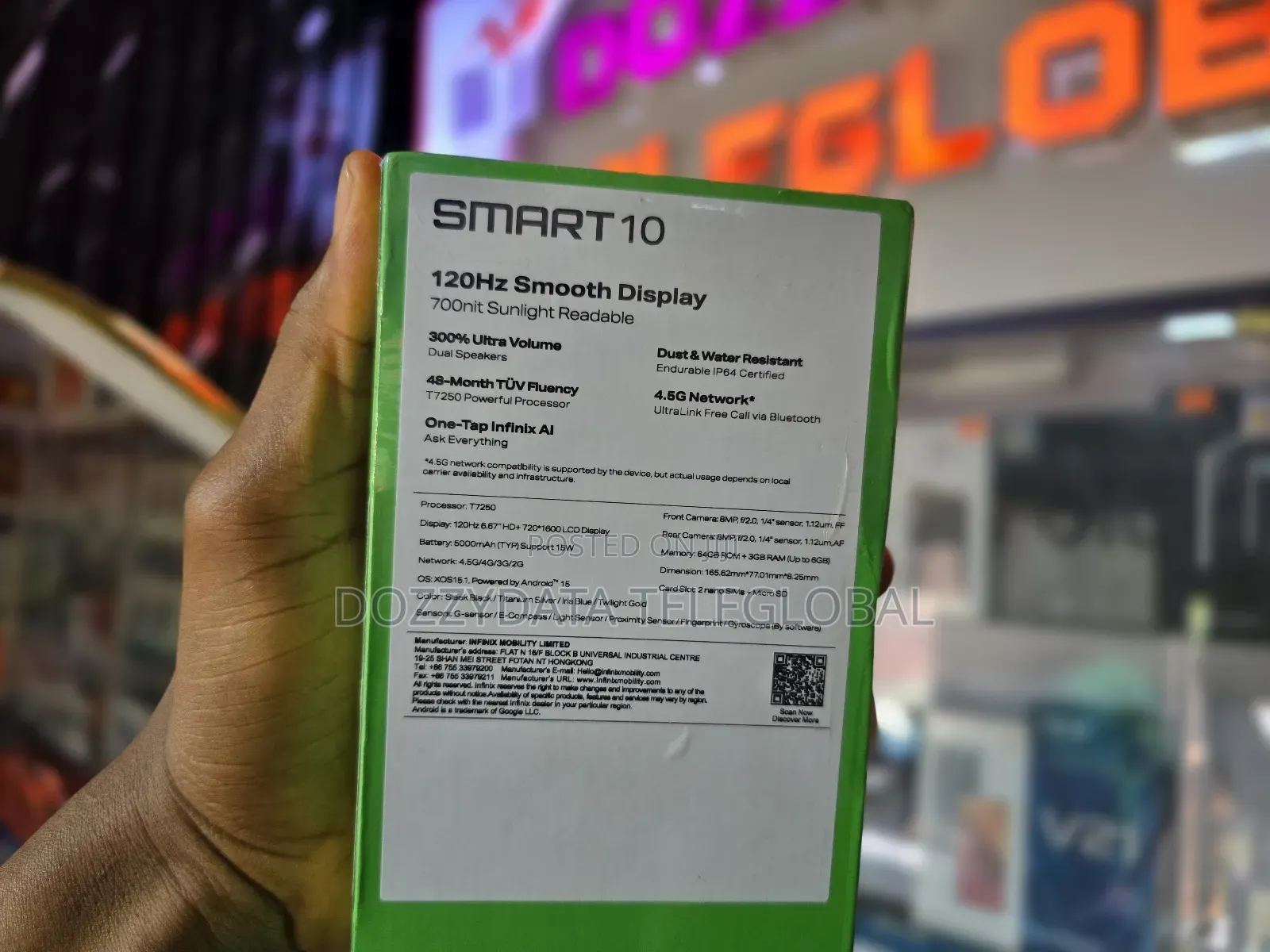 New Infinix Smart 10 128 GB Black