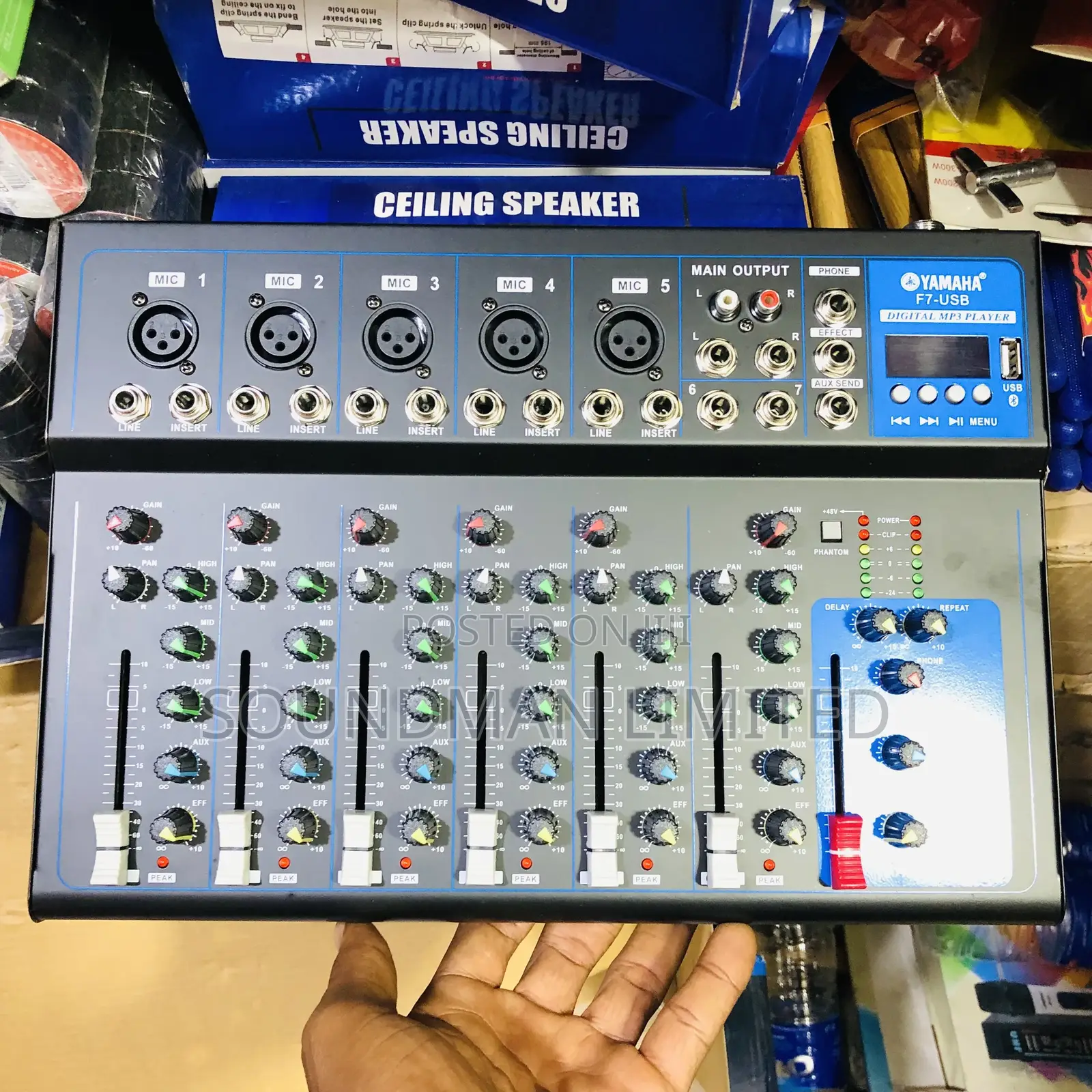 Yamaha 7 Channel Live Mixer With Bluetooth Usb