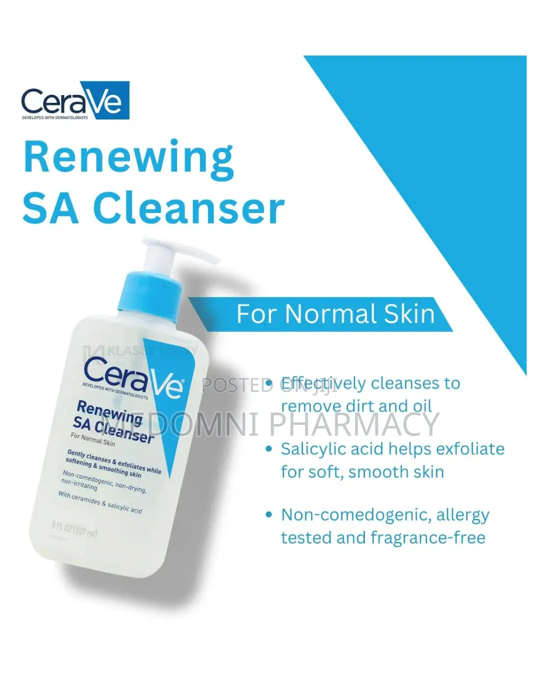 Cerave Renewing Salicylic Acid Cleanser 237ml