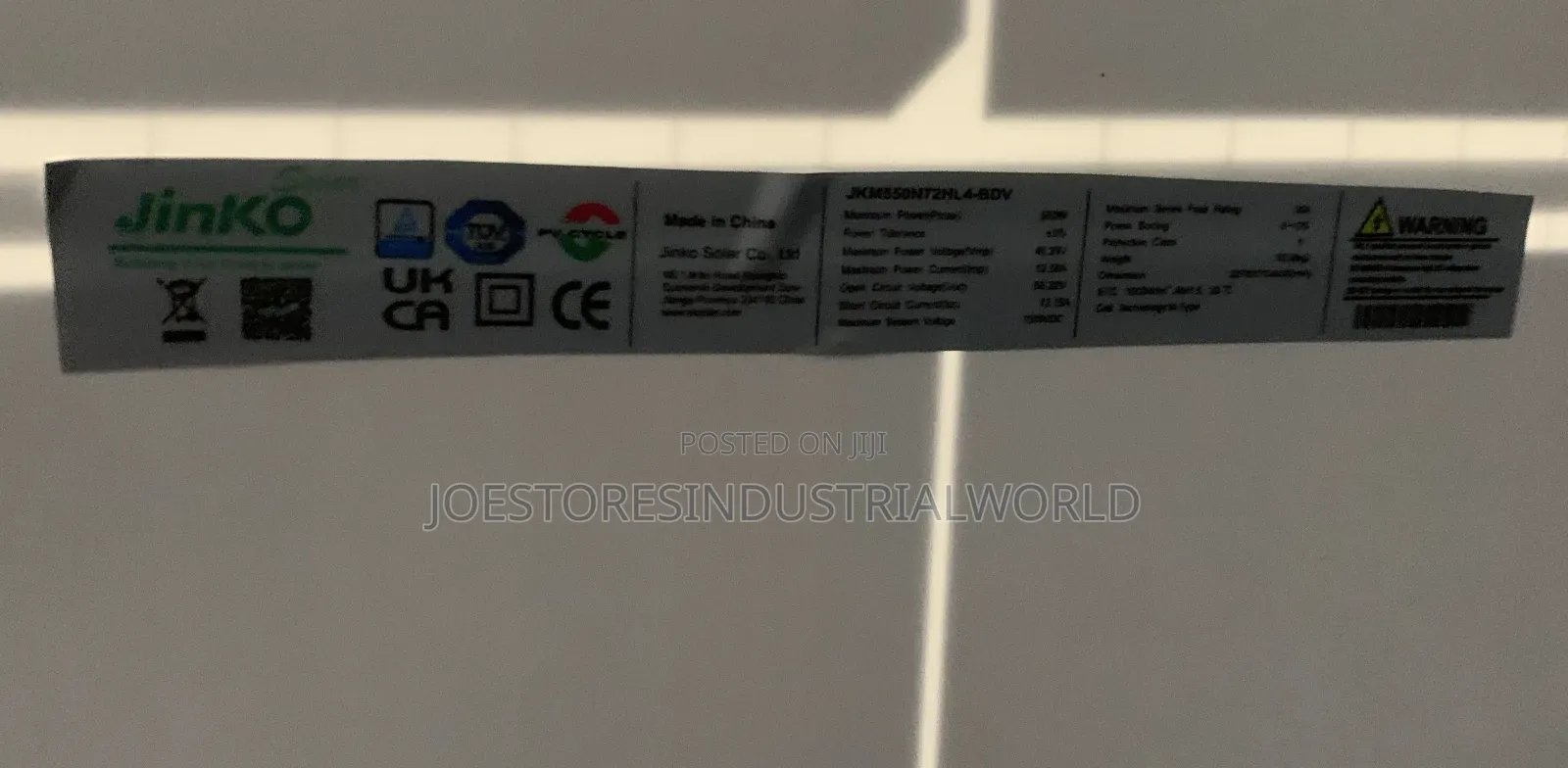 Jinko Solar Panel 650w 156cells