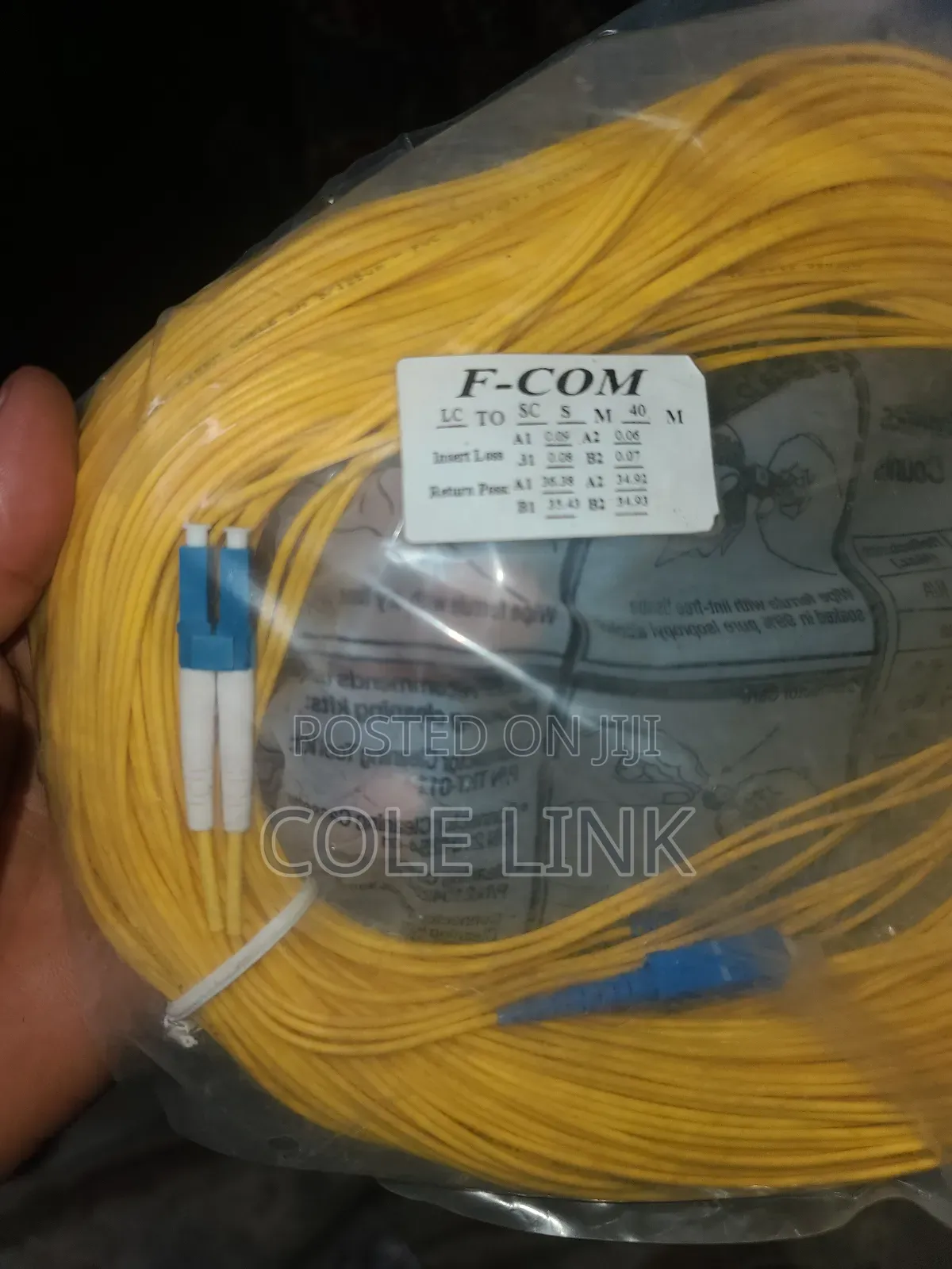 Lc to Sc S M 40meters Fiber Cable