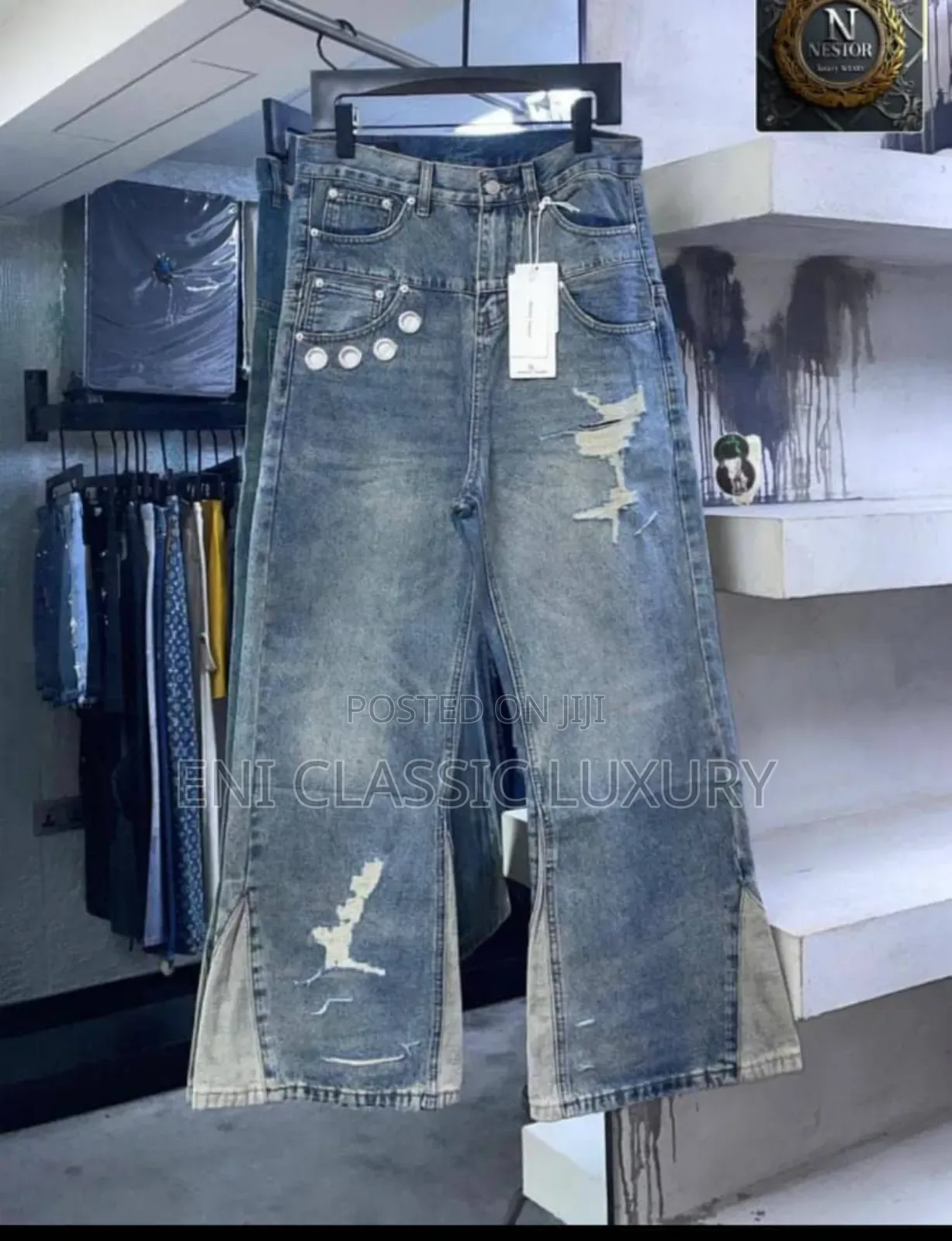 Classic Luxury Men's Cargo Jeans 👖 Well Branded