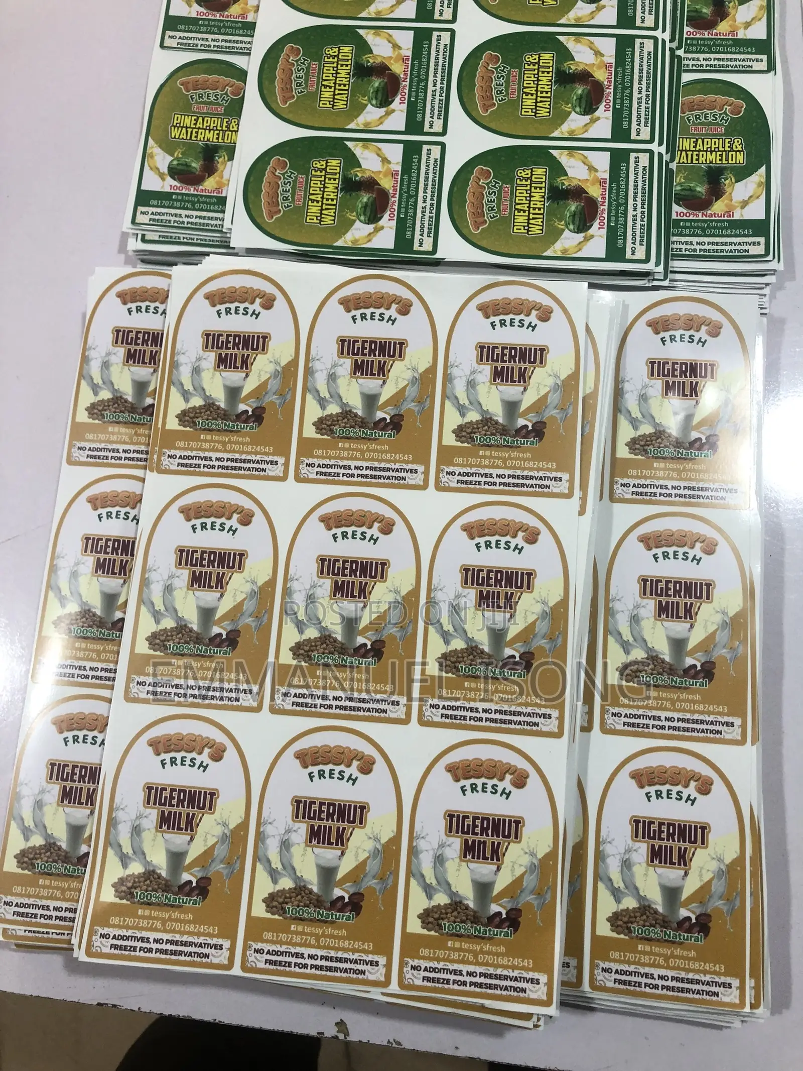 Stickers Printing for Packaging (Print and Cut Available)