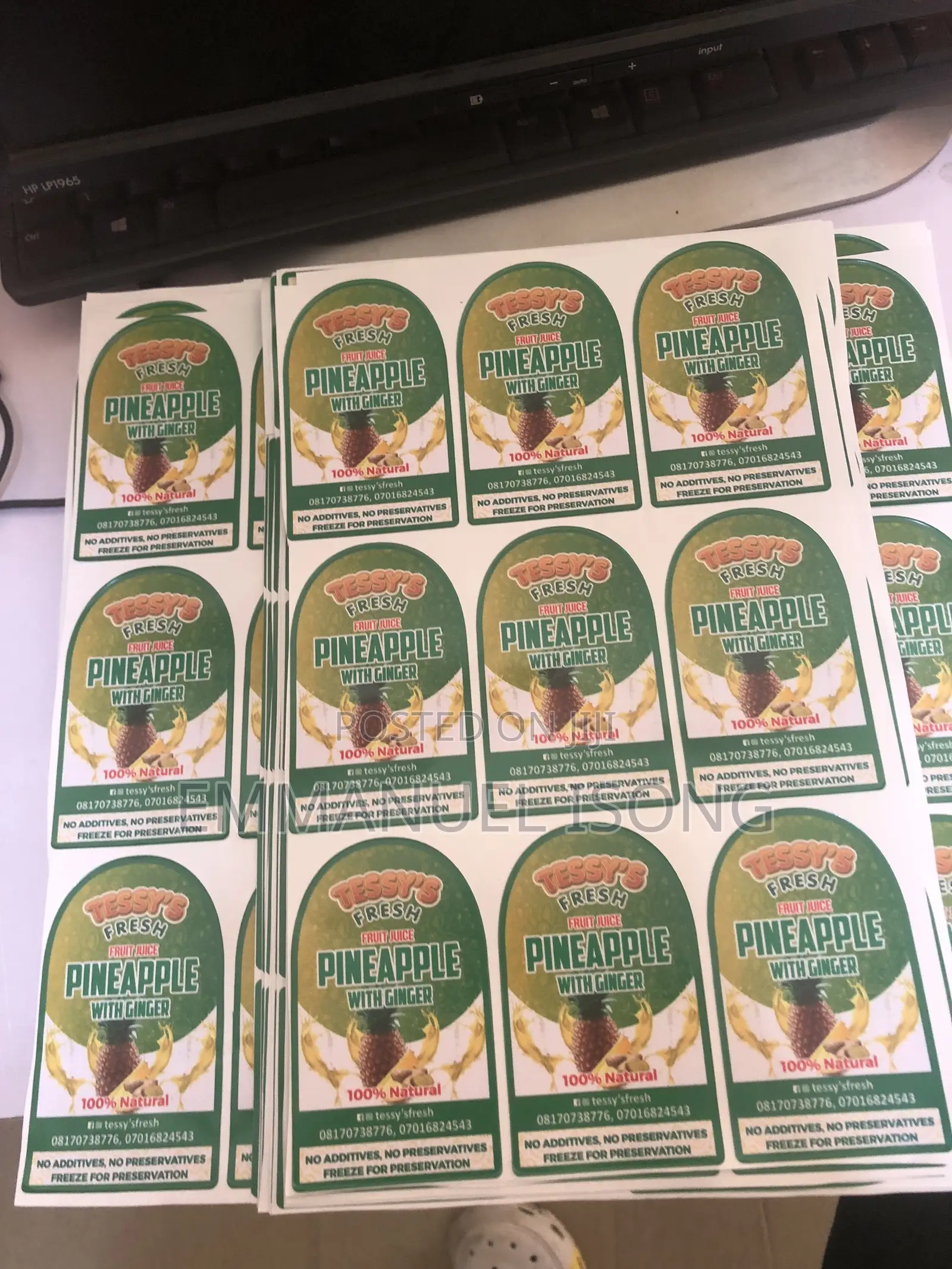 Stickers Printing for Packaging (Print and Cut Available)