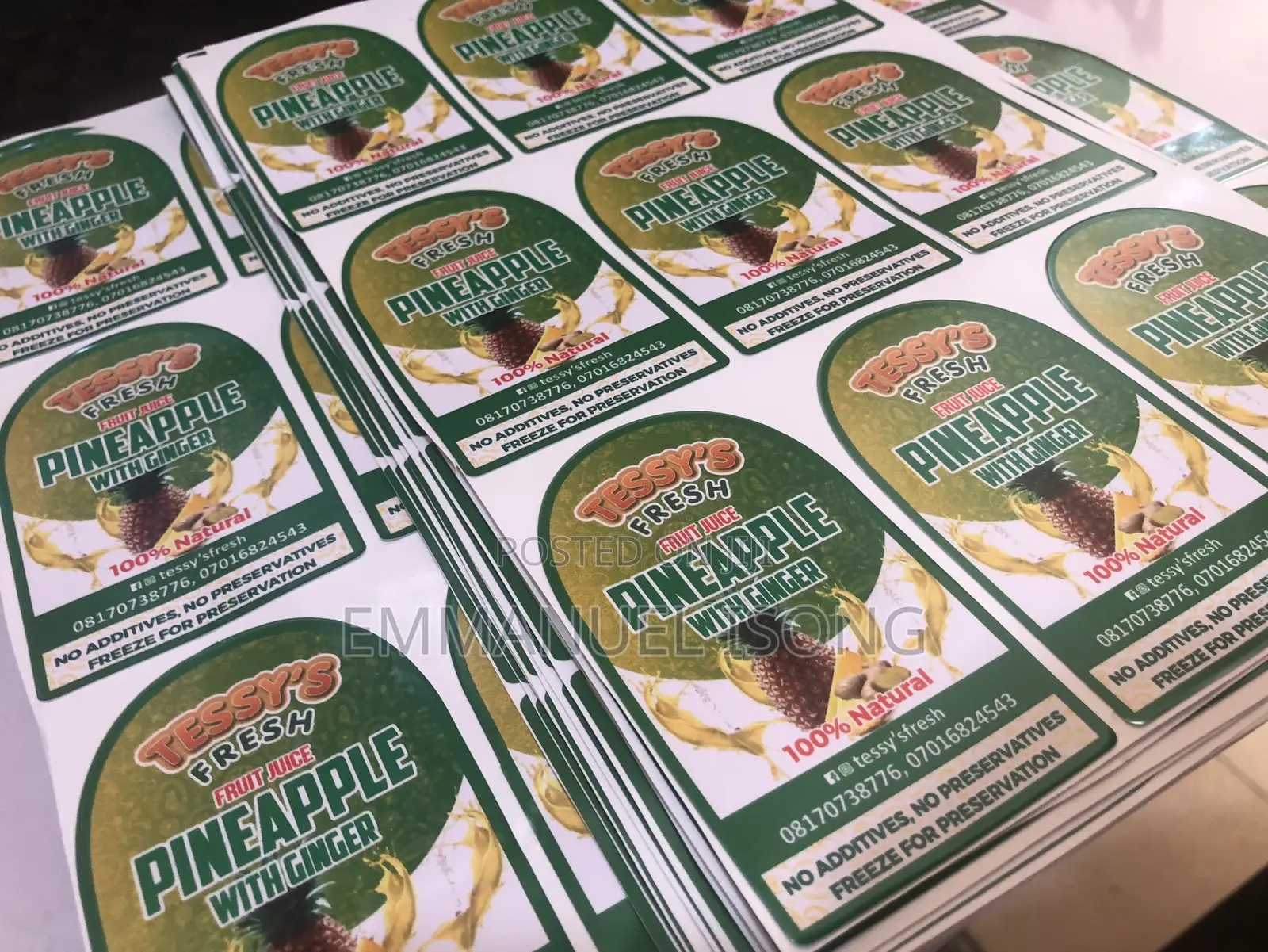 Stickers Printing for Packaging (Print and Cut Available)