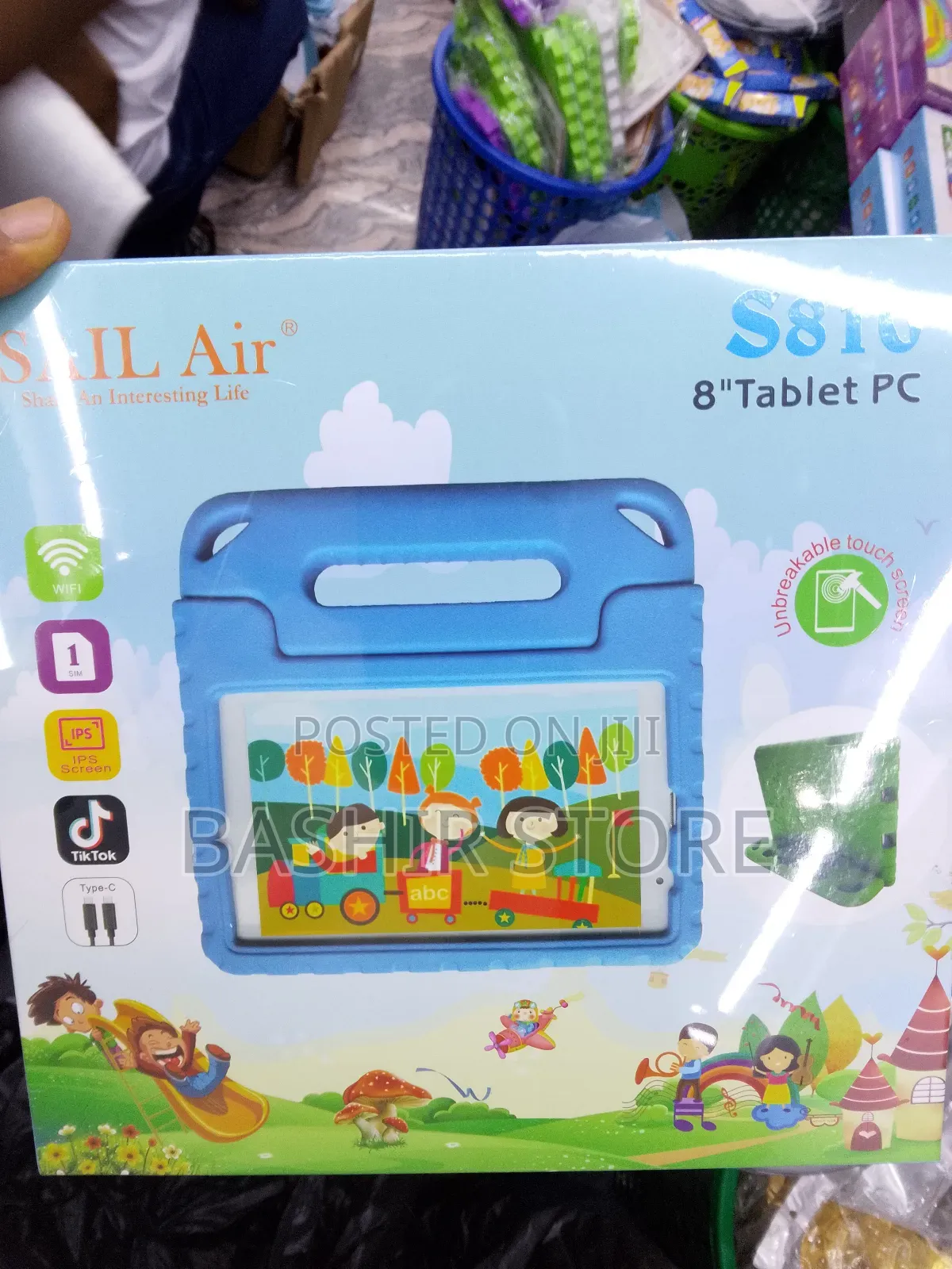 8" Sailair S810 Kids Tab
Unbreakable Screen