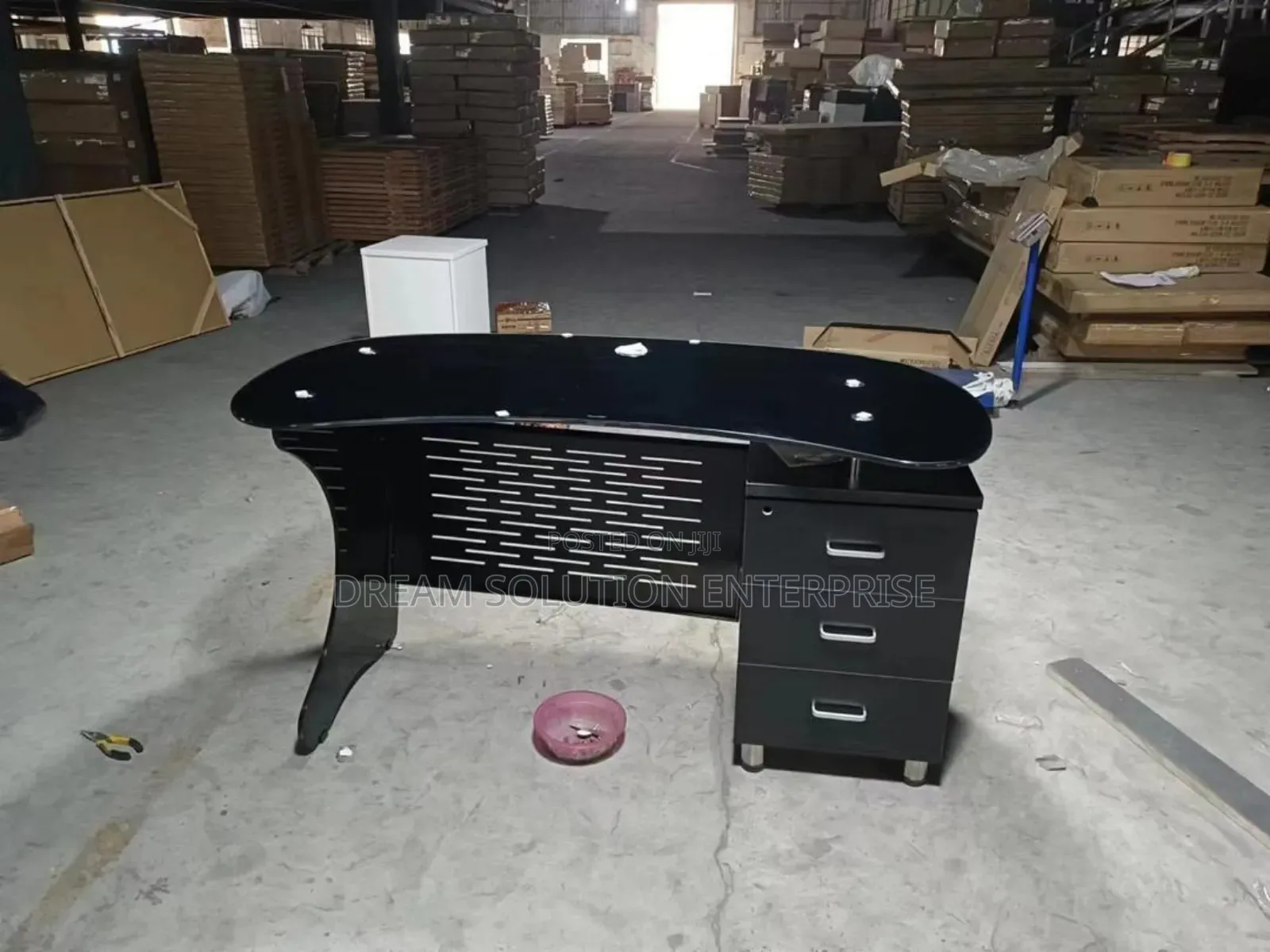 1.2 Glass Office Table