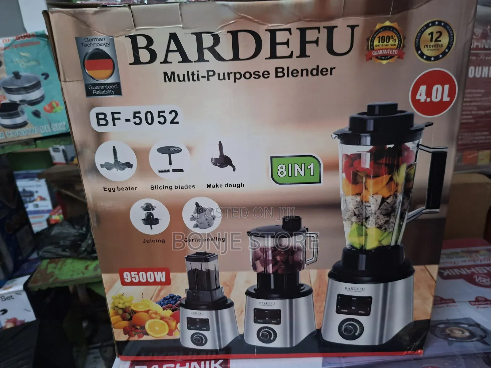 4l Bardefu 9500w Heavy Duty Multifunctional 8in1 Blender