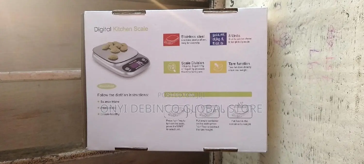 Digital Stainless Electronic Kitchen Weighing Scale 10kg