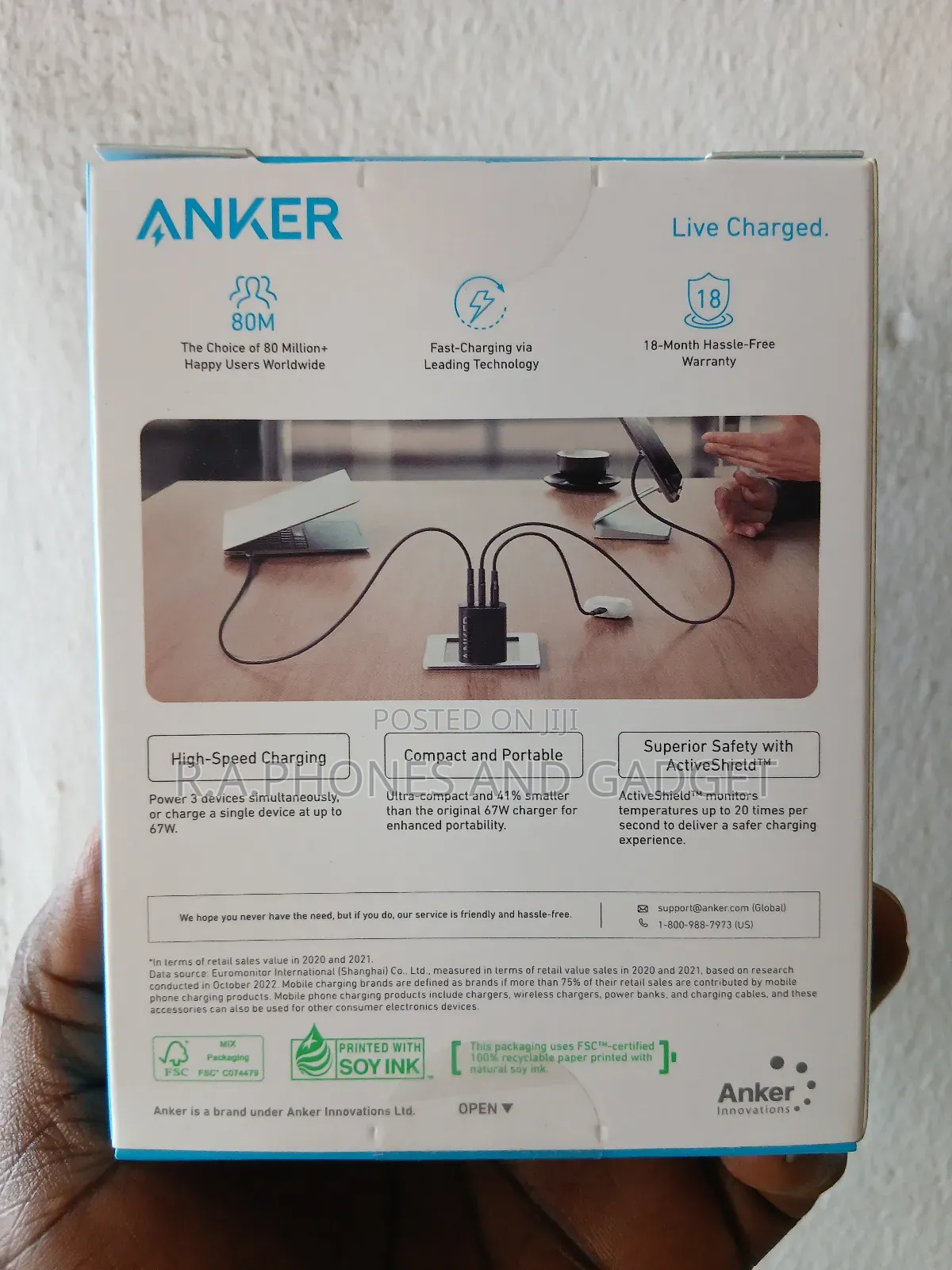 Anker Charger 67w 3 Ports
