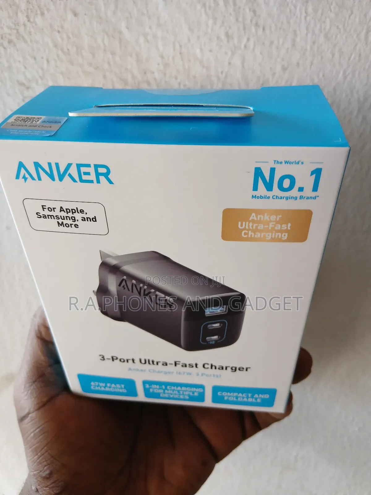 Anker Charger 67w 3 Ports