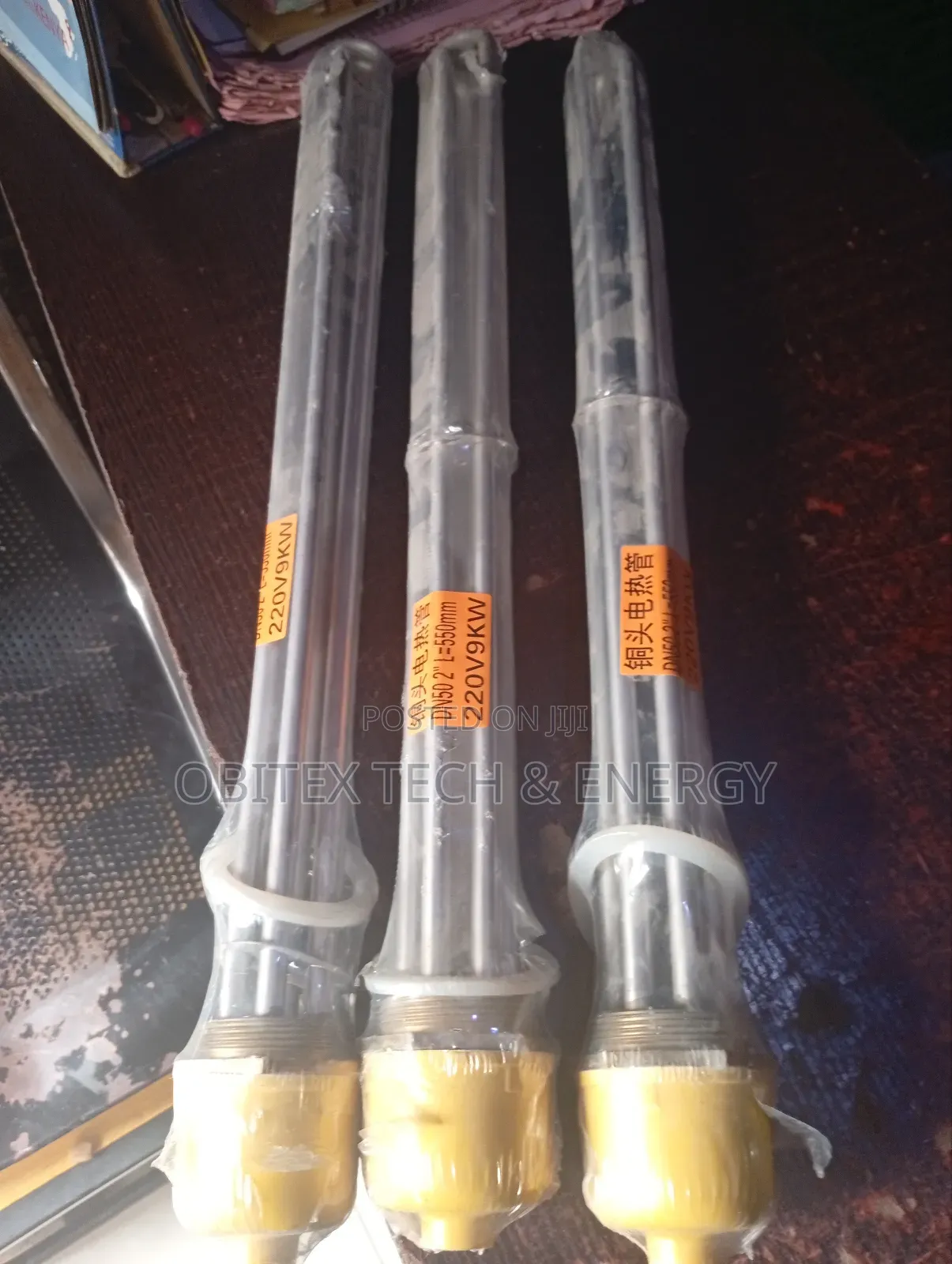  Copper Head Heating Tube – 9kw, 220v – Dn50 × 550mm