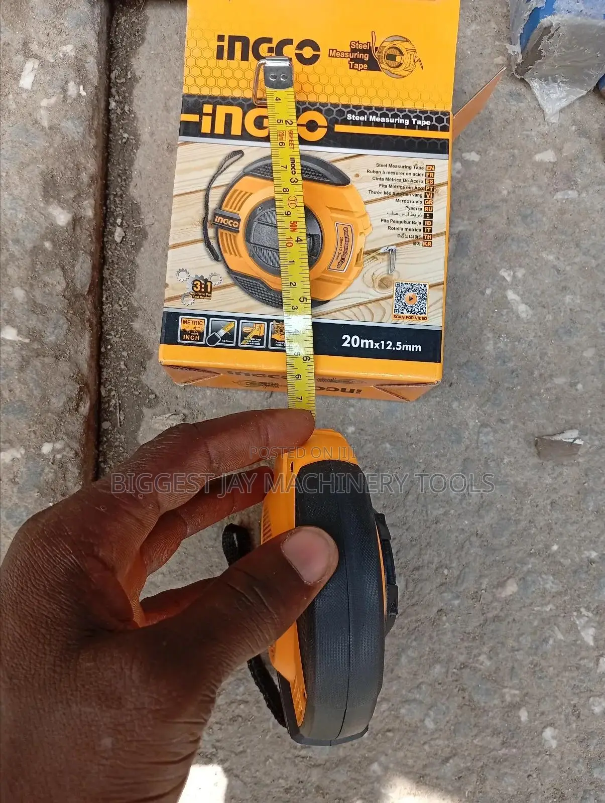 Steel Tape Ingco 20m