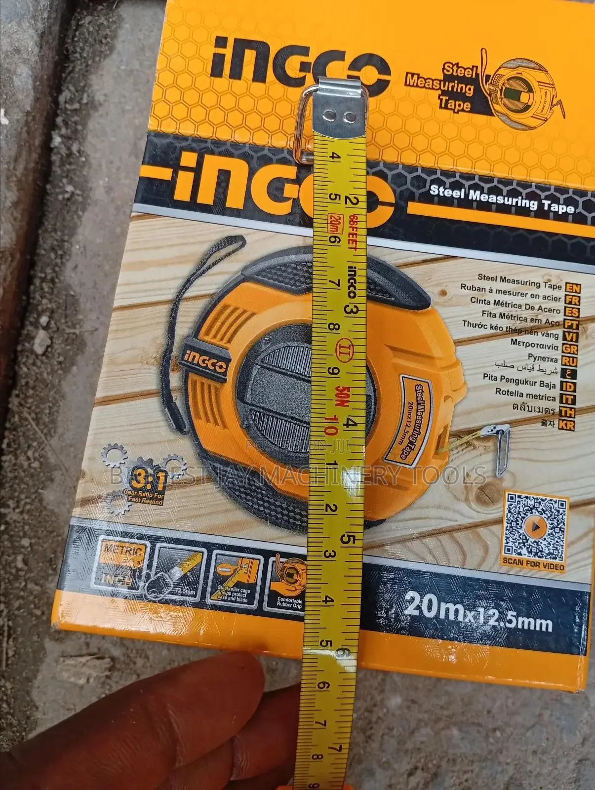 Steel Tape Ingco 20m