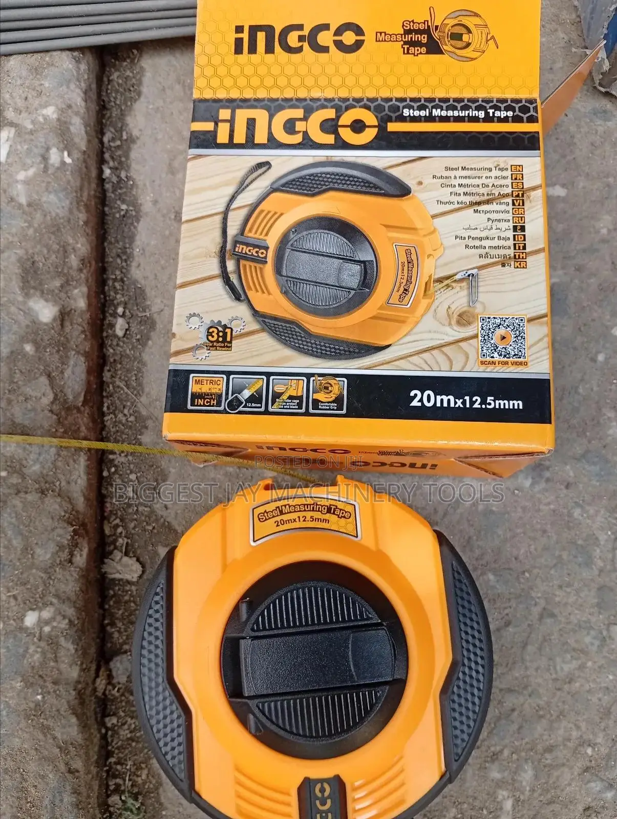 Steel Tape Ingco 20m
