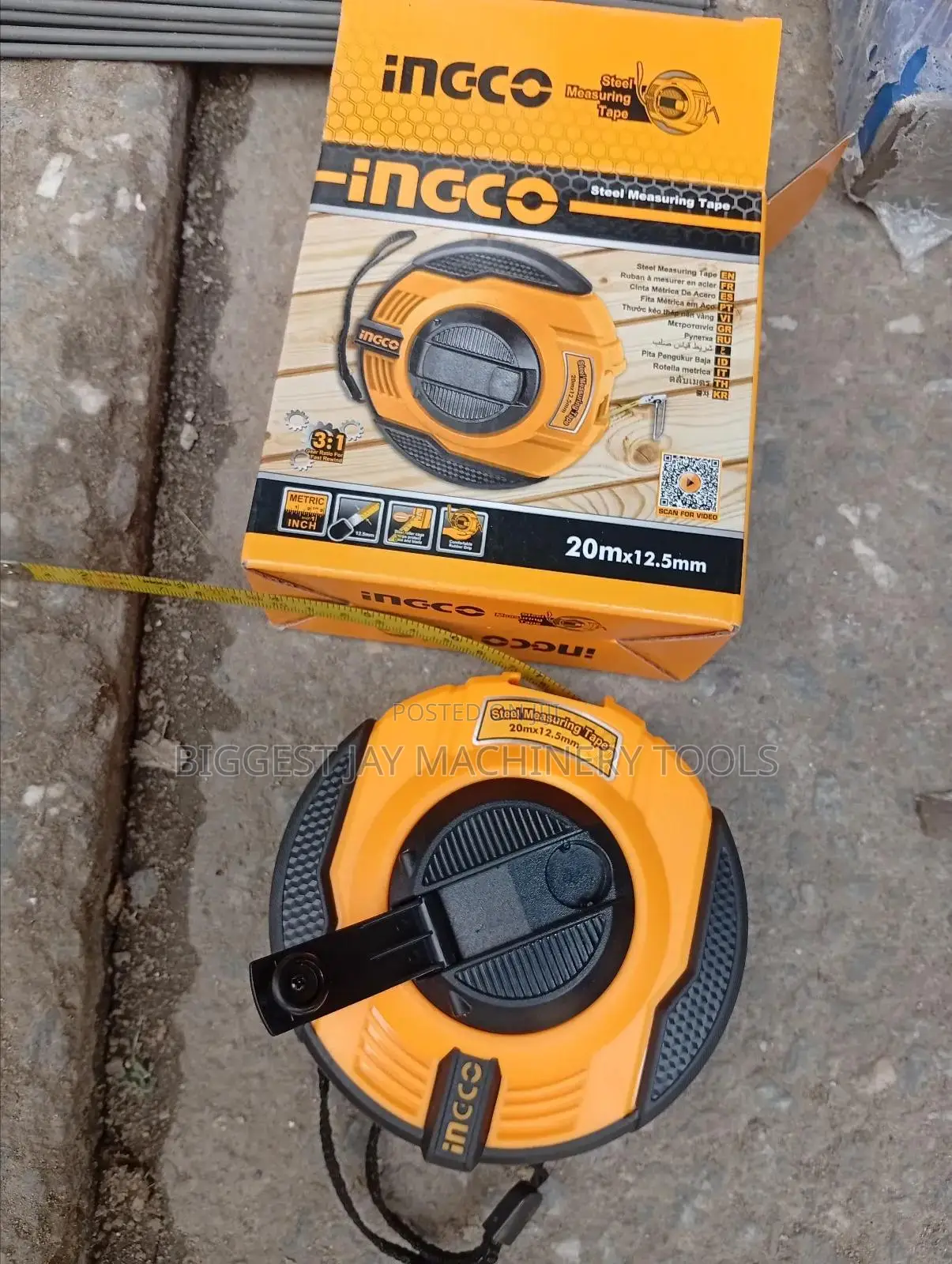 Steel Tape Ingco 20m