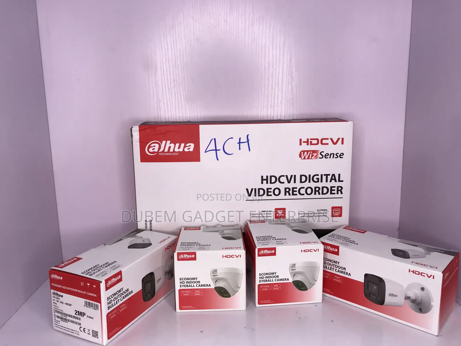 Dahua 4 Channel DVR + 4 Cameras