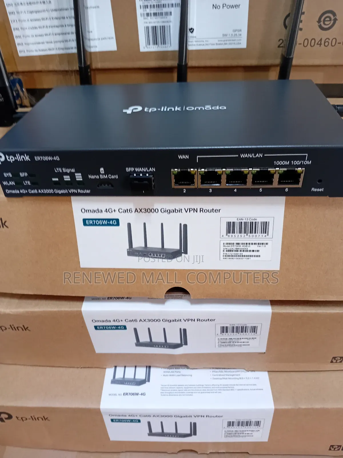 Tp-Link Gigabit VPN Router 4g+ Cat6 Ax3000