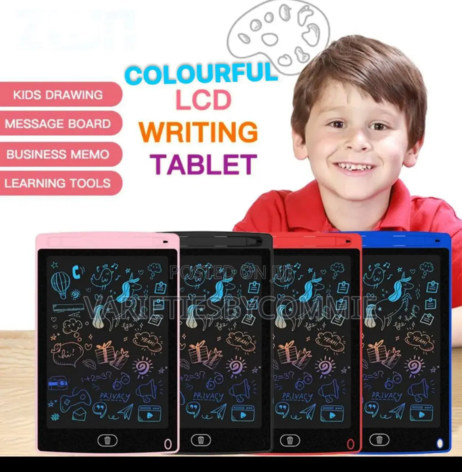12 Inches LCD Quality Kids Erasable Writing Board/Pad/Tablet