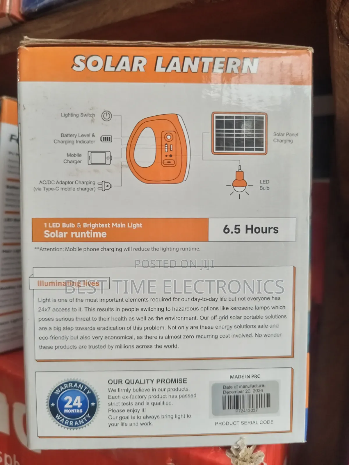 Original Solarity Portable Lighting System