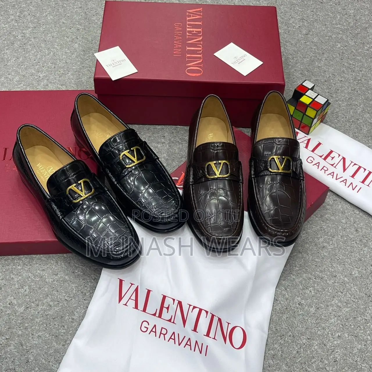 Valentino Classic Shoes Available in Brown and Black 40-46