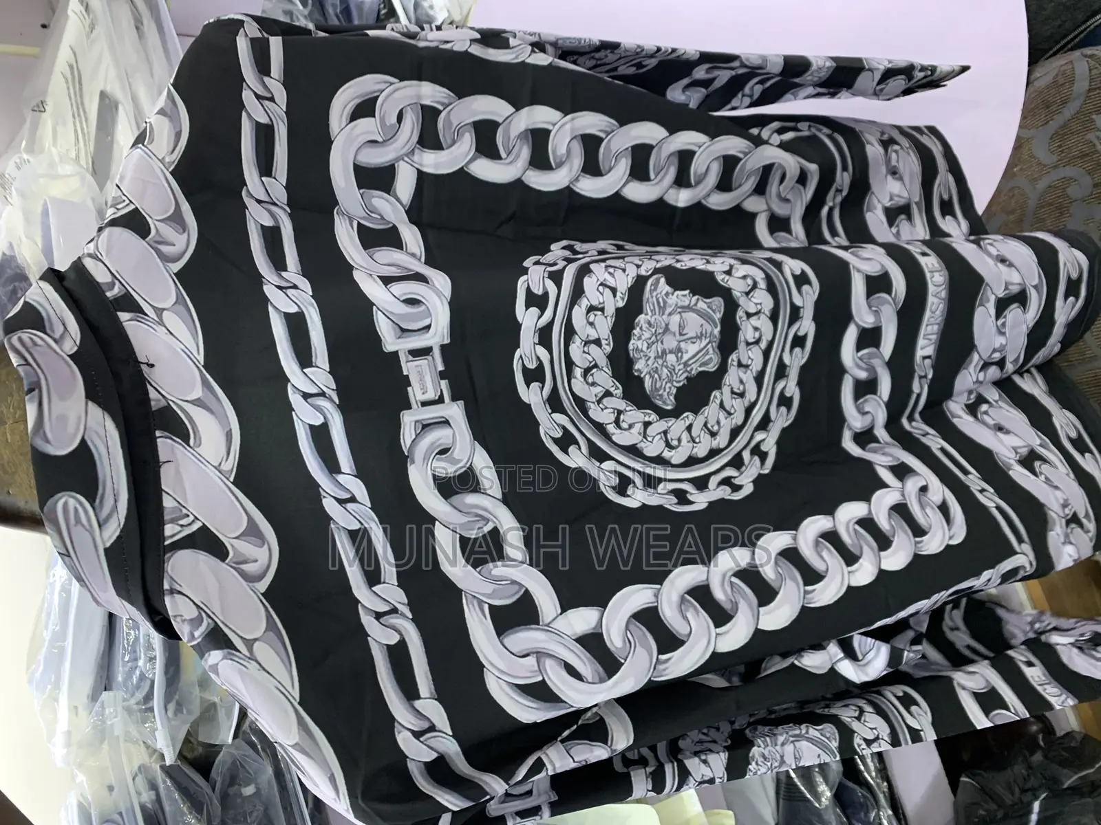 Versace Classic Vintage Shirt S-5xl Chain Flower Reaction