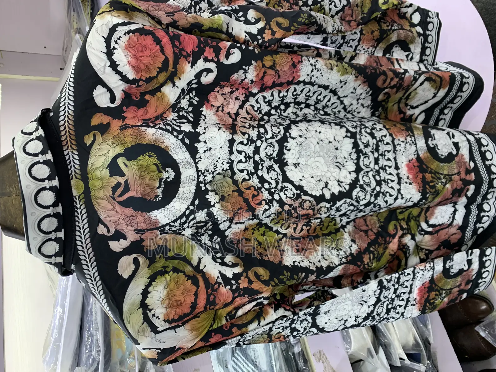 Versace Classic Vintage Shirt S-5xl Chain Flower Reaction