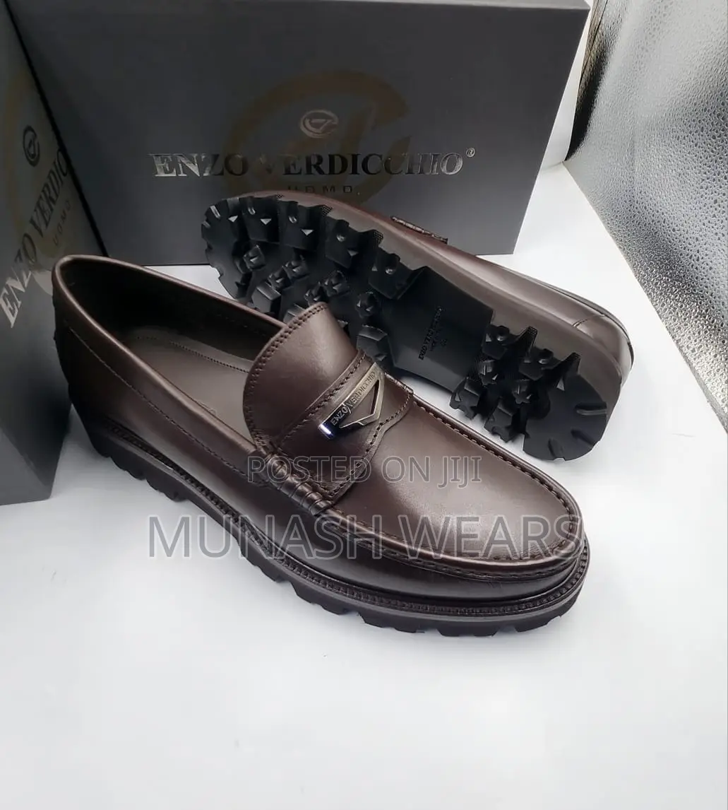Luxury Italian Enzo Shoes With Chunky Sole
