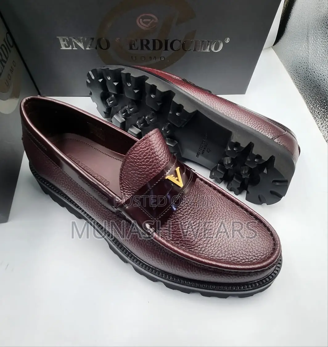 Luxury Italian Enzo Shoes With Chunky Sole