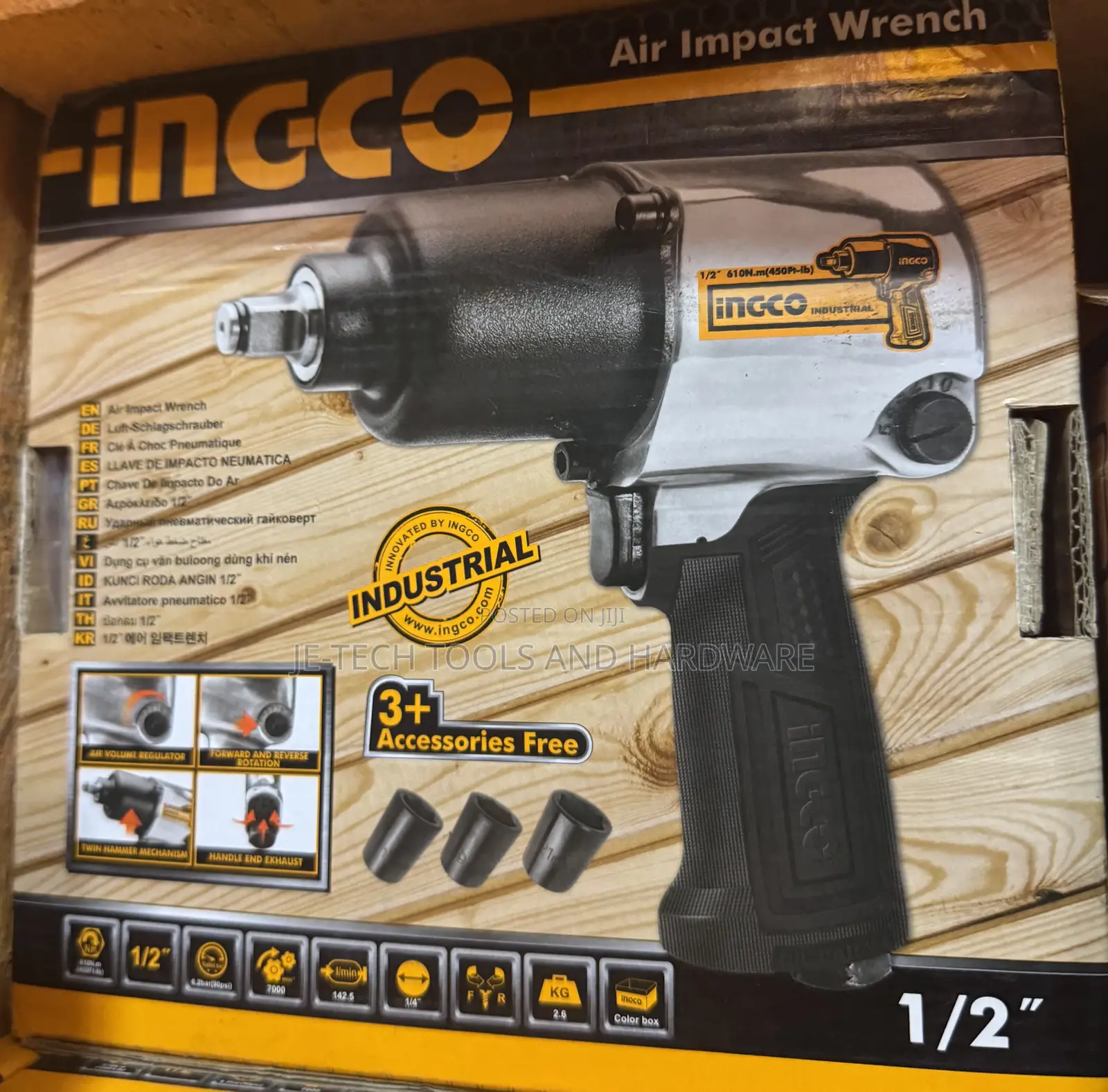 1/2" Drive Ingco Air Impact Wrench