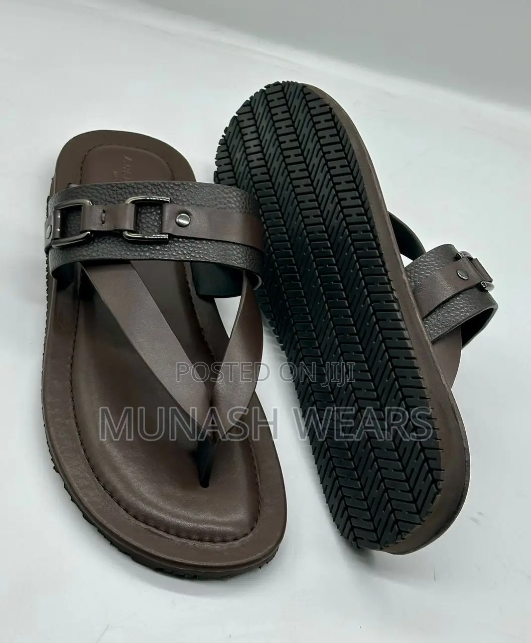 Original Leather Italian Slipers Blue ,Brown and Black