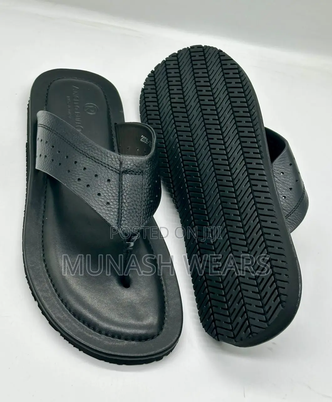 Original Leather Italian Slipers Blue ,Brown and Black
