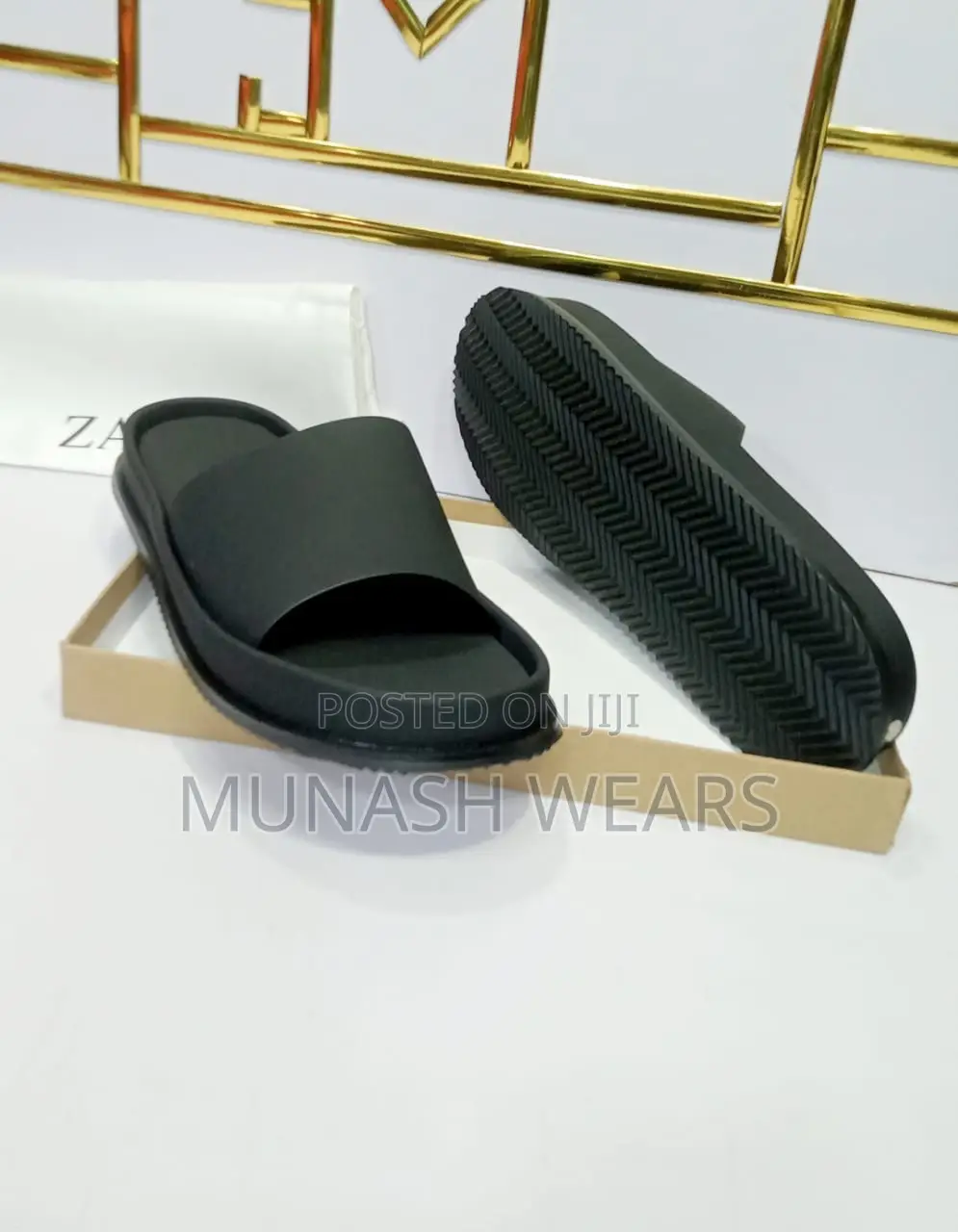 Zara Cover and Slipers Design Available in Black and Brown