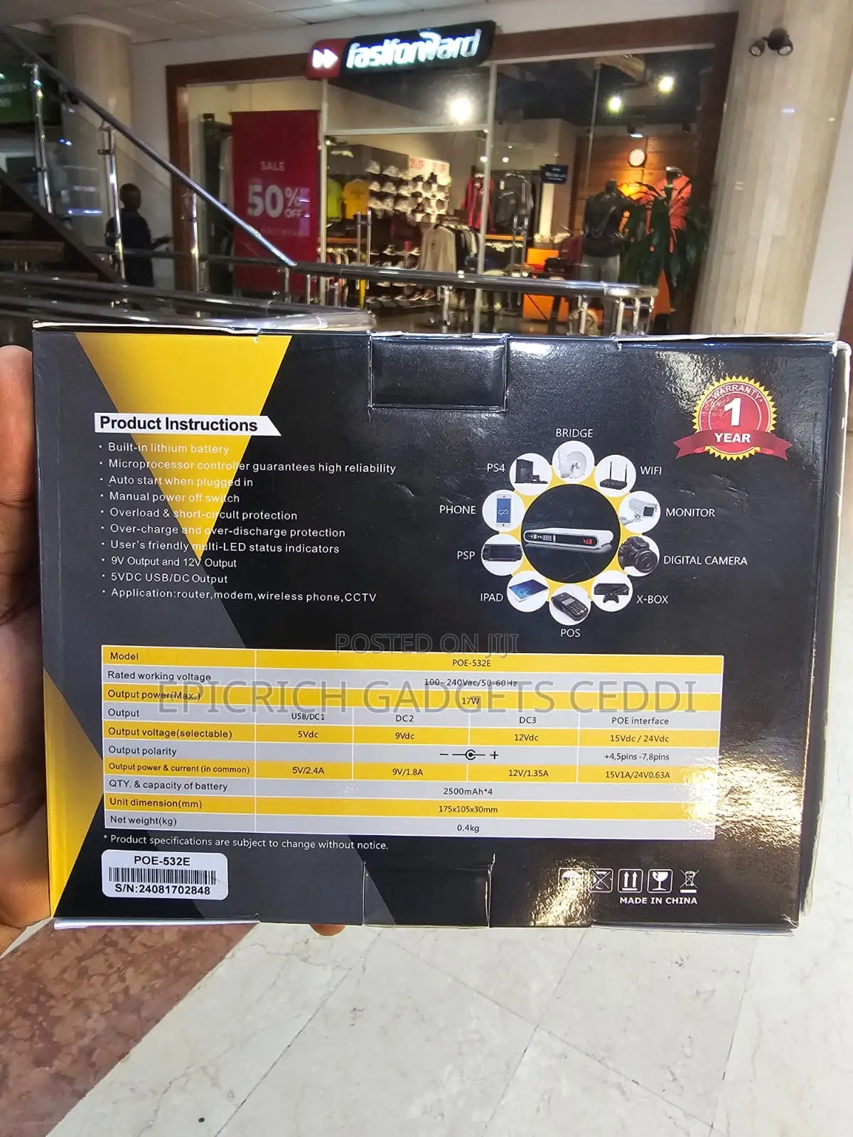 Ske Mini Dc Ups Router Powerbank 10,000mah