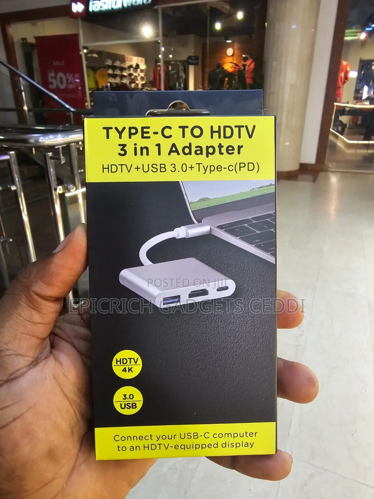 Type-c To Hdtv 3-in-1 Adapter