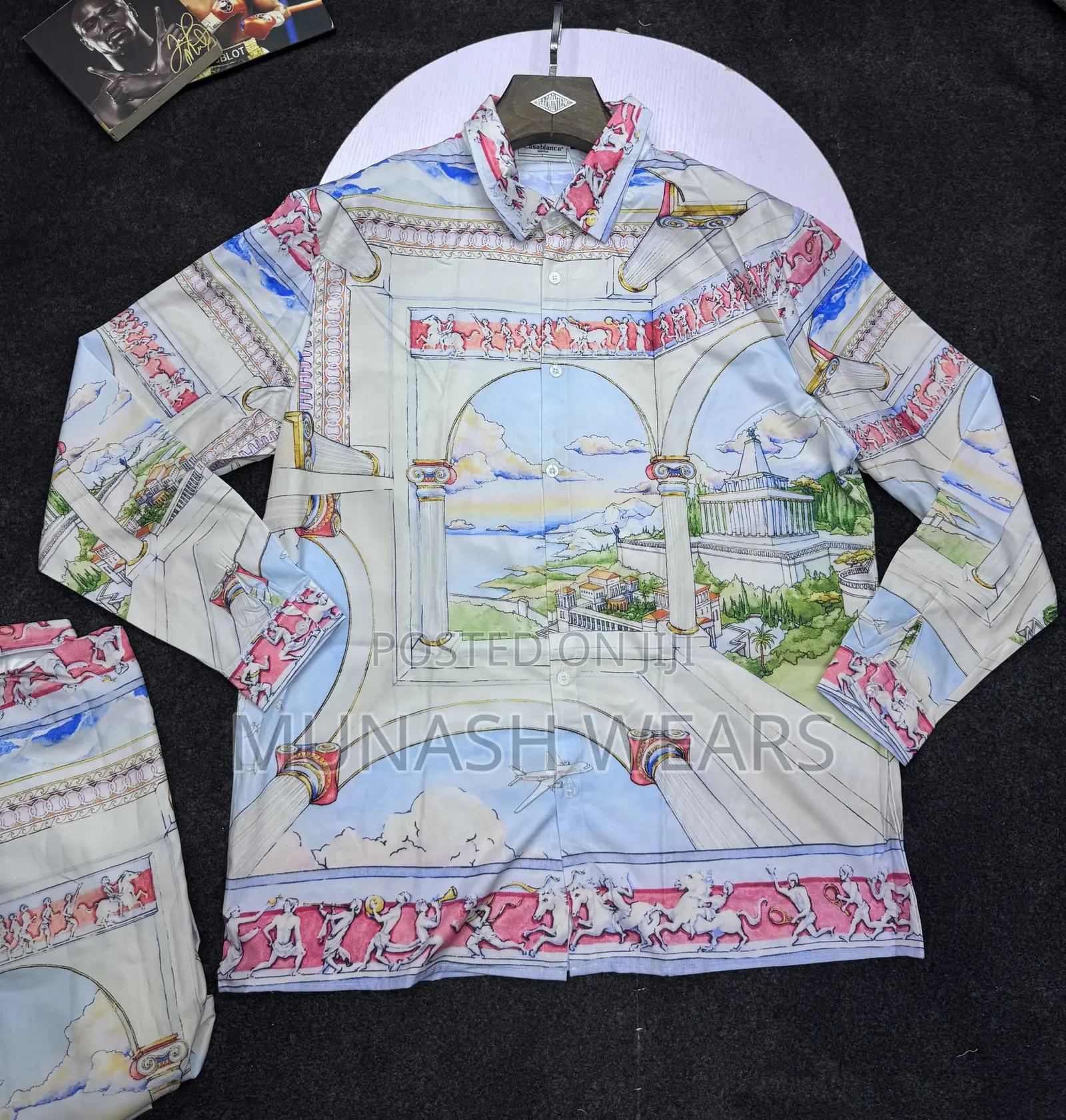 Casablanca Shirt S-5xl Vintage Multi Green