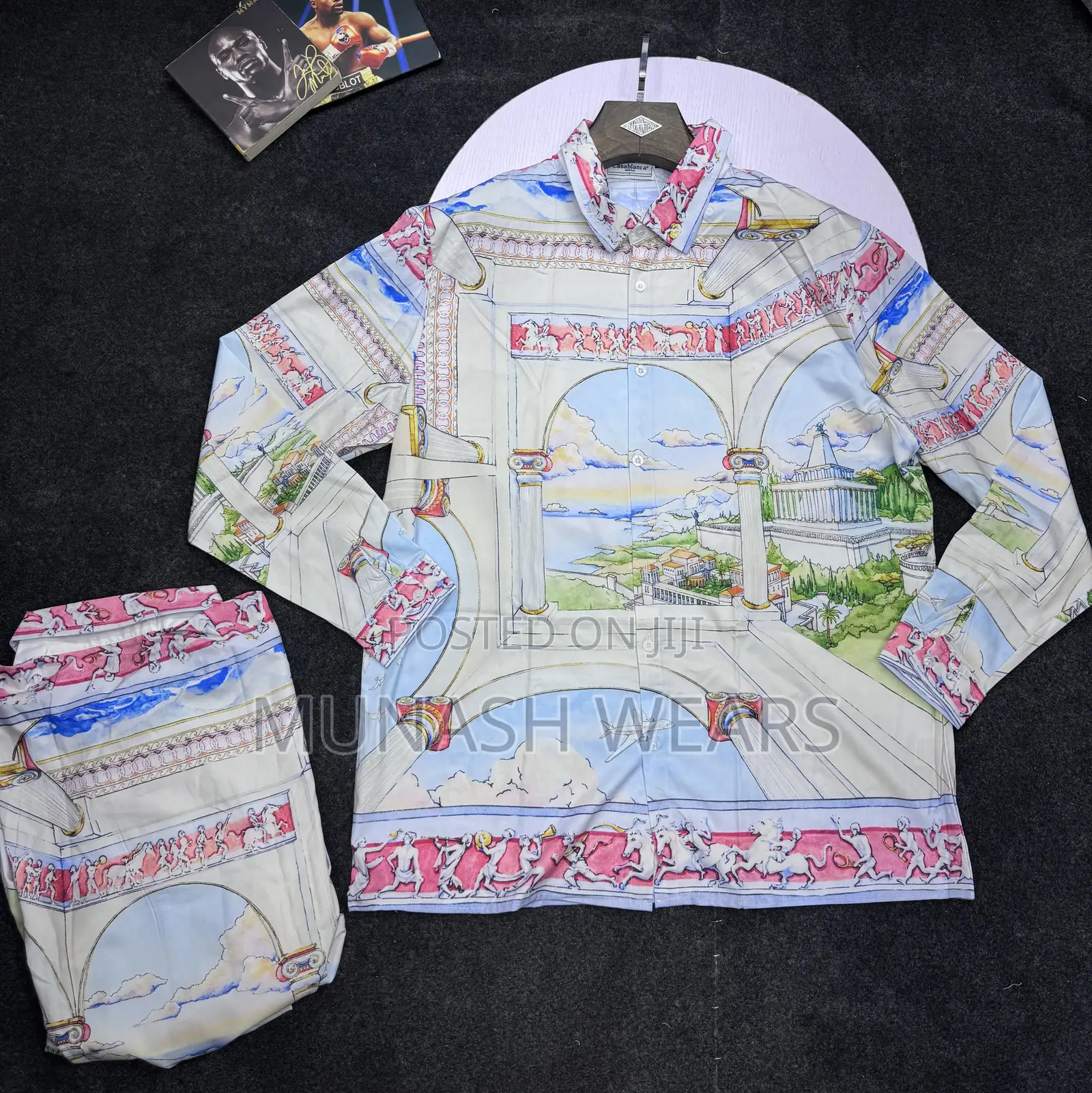 Casablanca Shirt S-5xl Vintage Multi Green