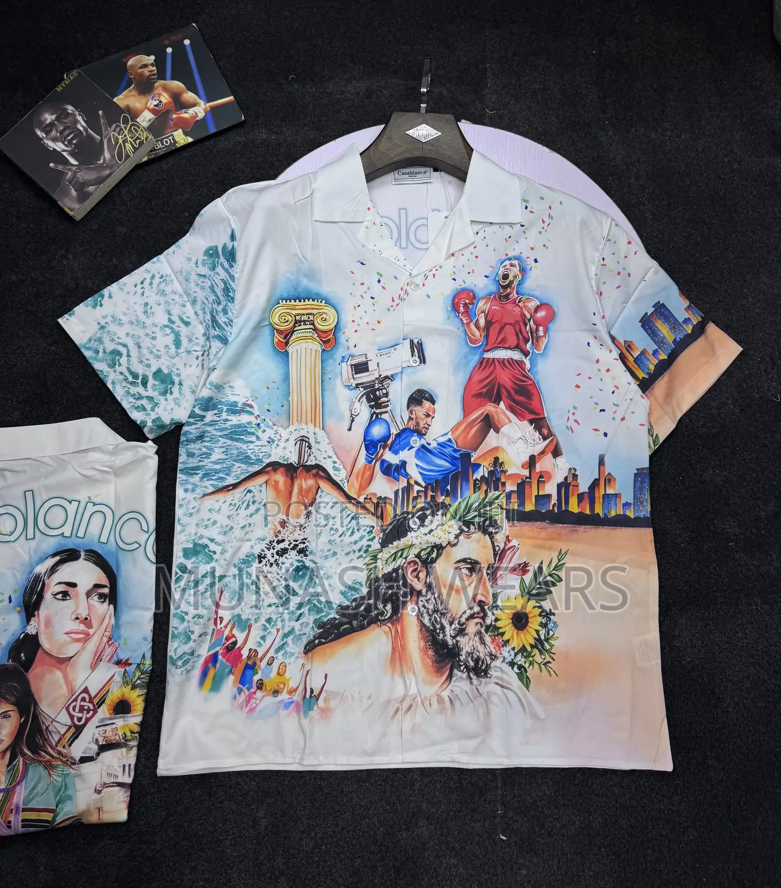 Casablanca Multi Althele Shirt Vintage S-5xl