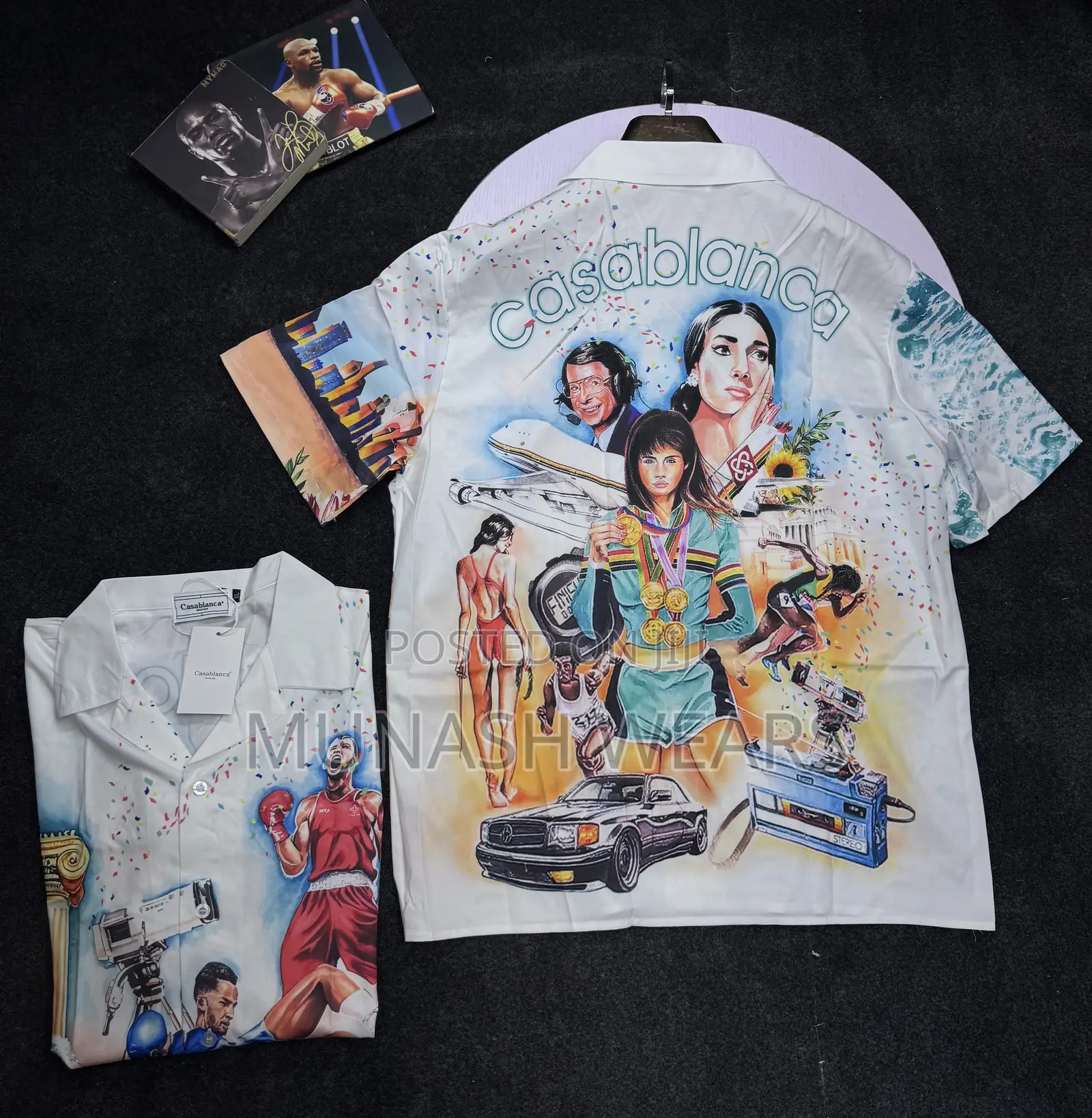 Casablanca Multi Althele Shirt Vintage S-5xl