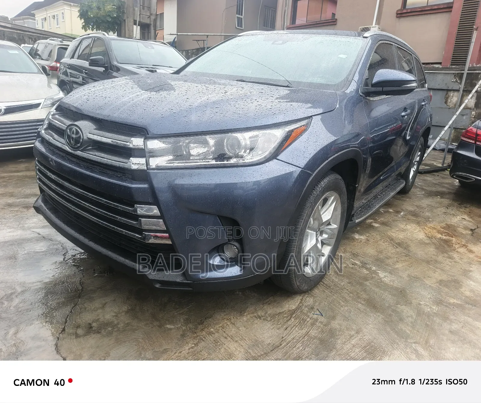 Toyota Highlander Limited 4x2 V6 (3.5L 6cyl 8A) 2017 Blue