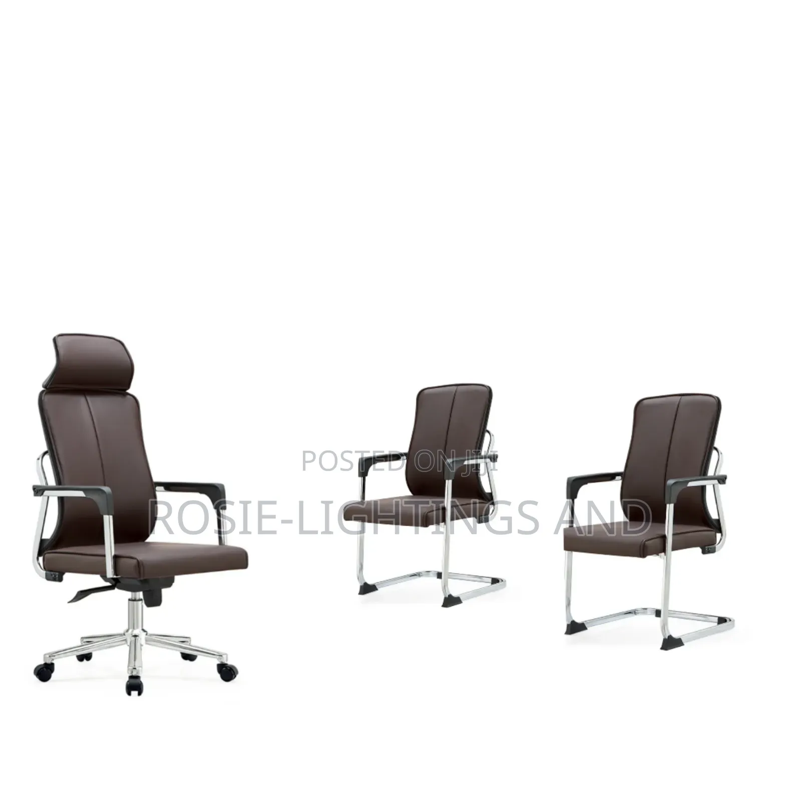 Set of Office Director Office Chair Visitors Chairs
