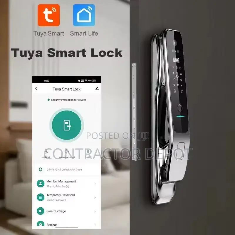 Face Smart Lock With Camera Tuya Wifi Security