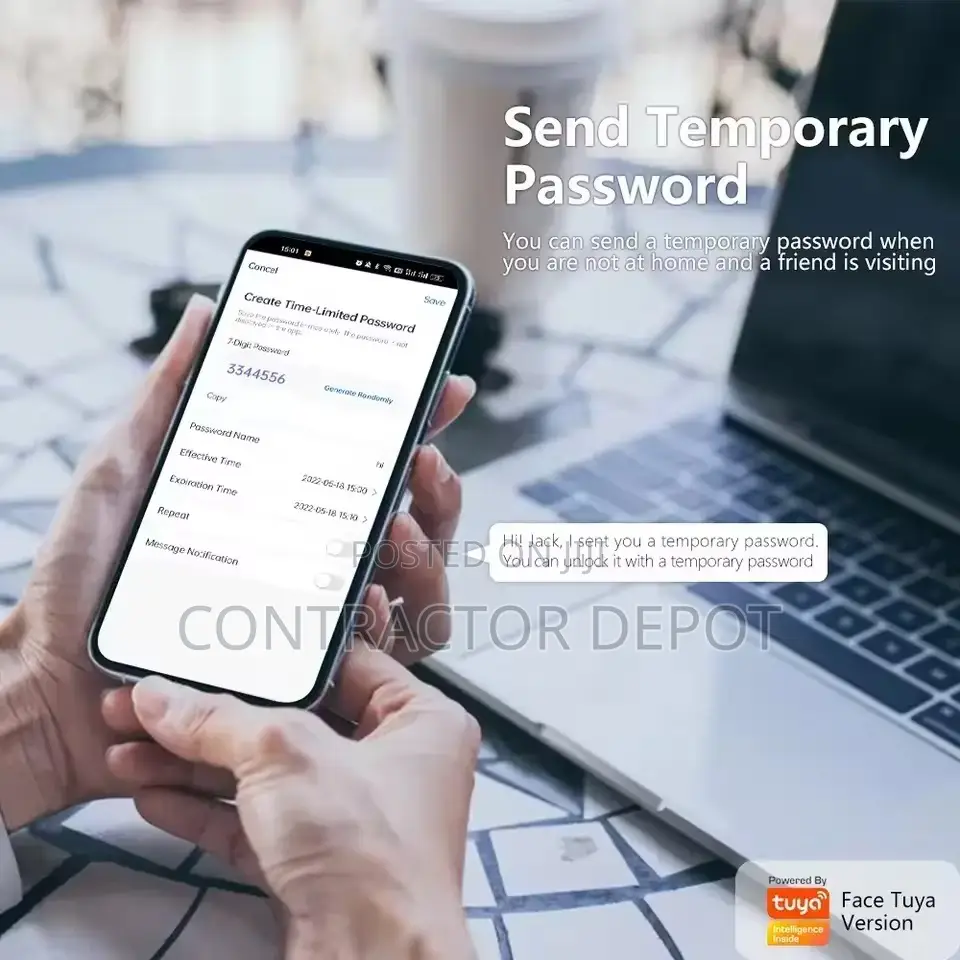 Face Smart Lock With Camera Tuya Wifi Security
