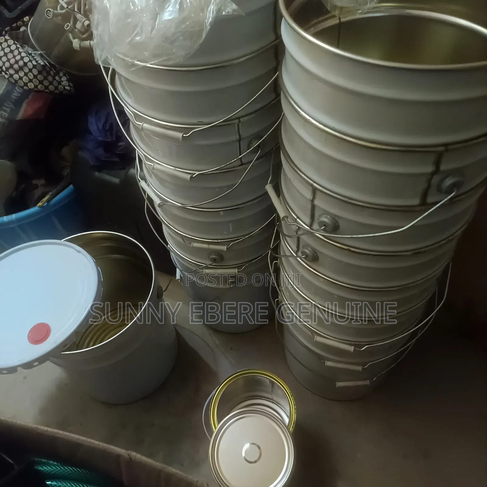 Iron Bucket Empty With Cover 20l