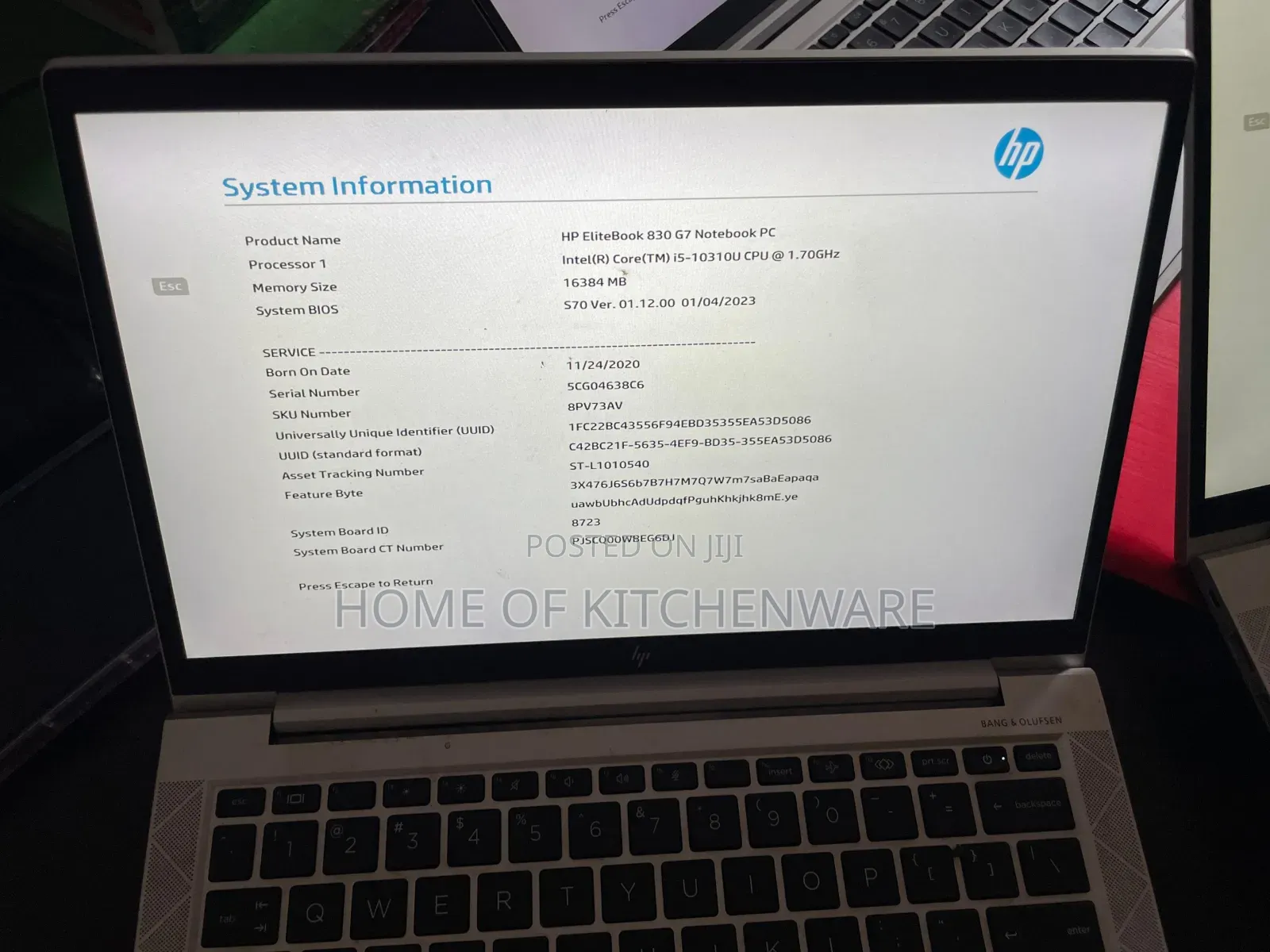 Laptop HP EliteBook 830 G7 16GB Intel Core I5 SSHD (Hybrid) 256GB