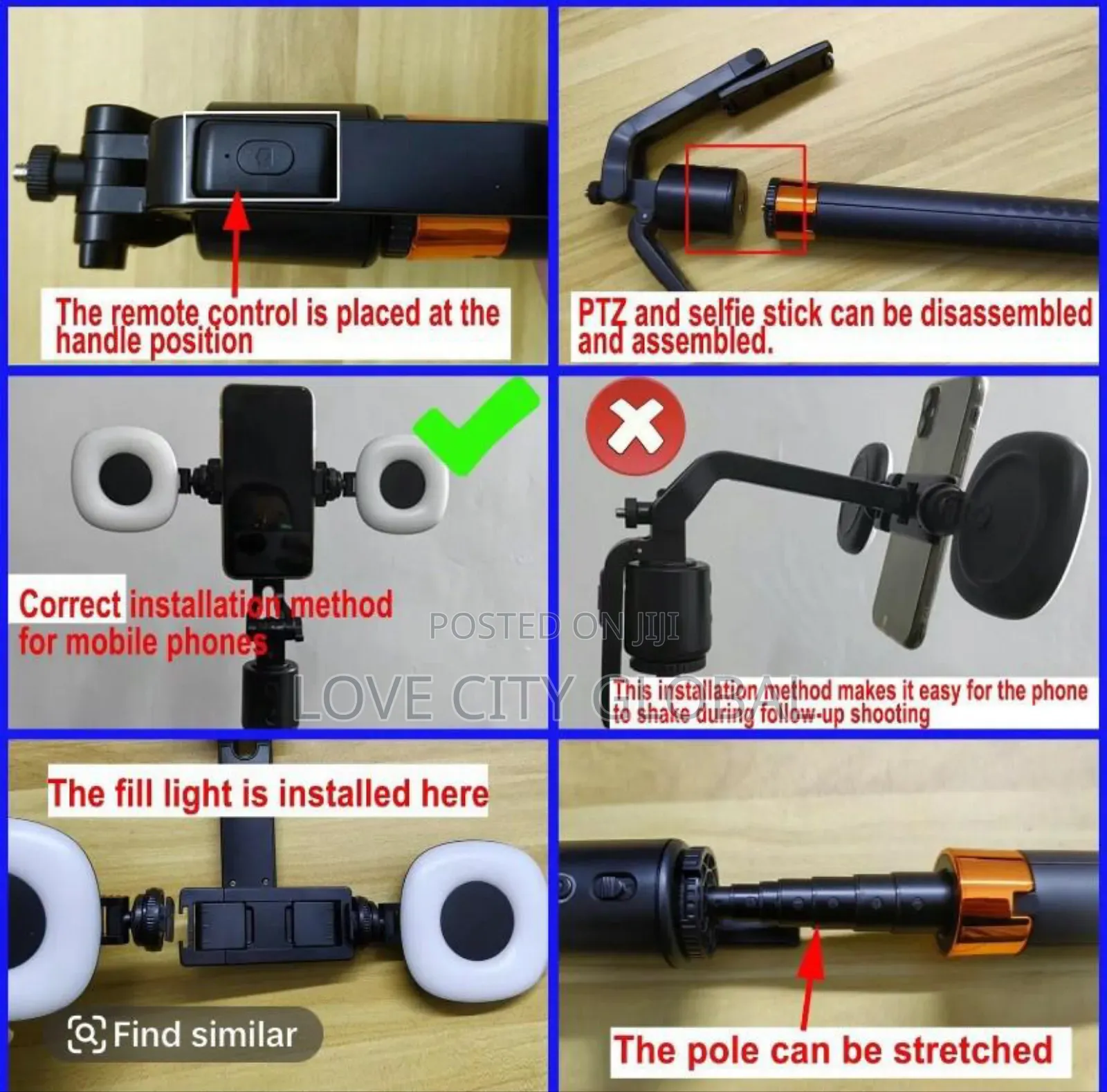 Q13 Phone Camera Tripod Stand Light Selfie Stick Ai Track