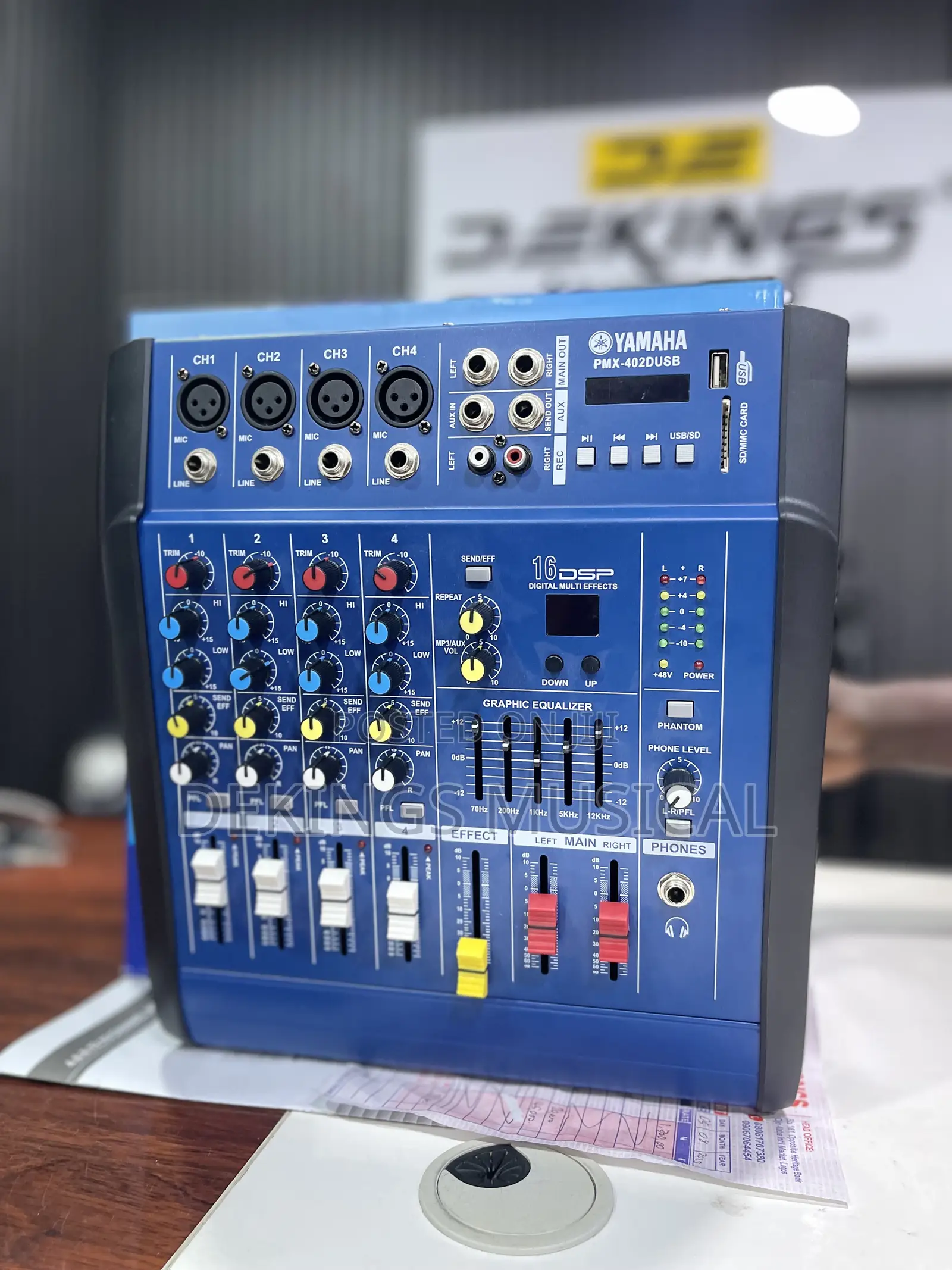 Yamaha 4 Channels Powered Mixer Amplifier Usb/Bt