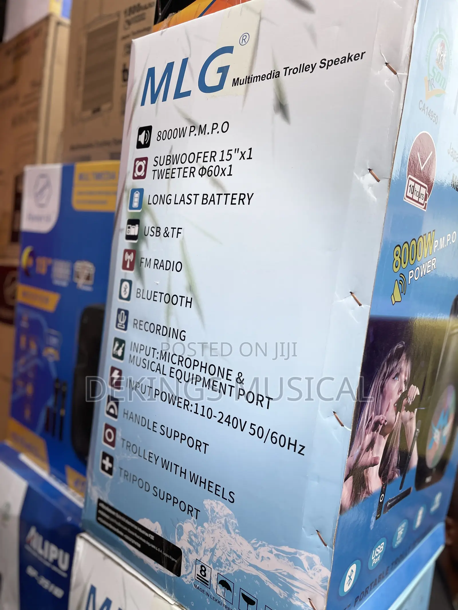 MLG Ml-12100 Pa Systems Rechargeable Wireless Bt Speaker
